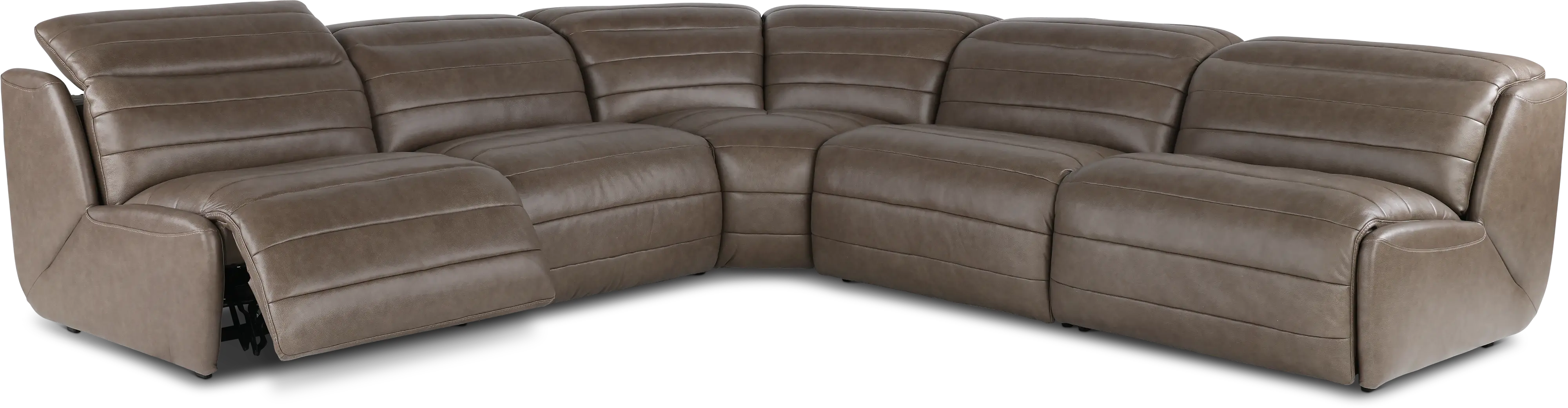 Jag Mushroom 5-Piece Power Reclining Sectional-5