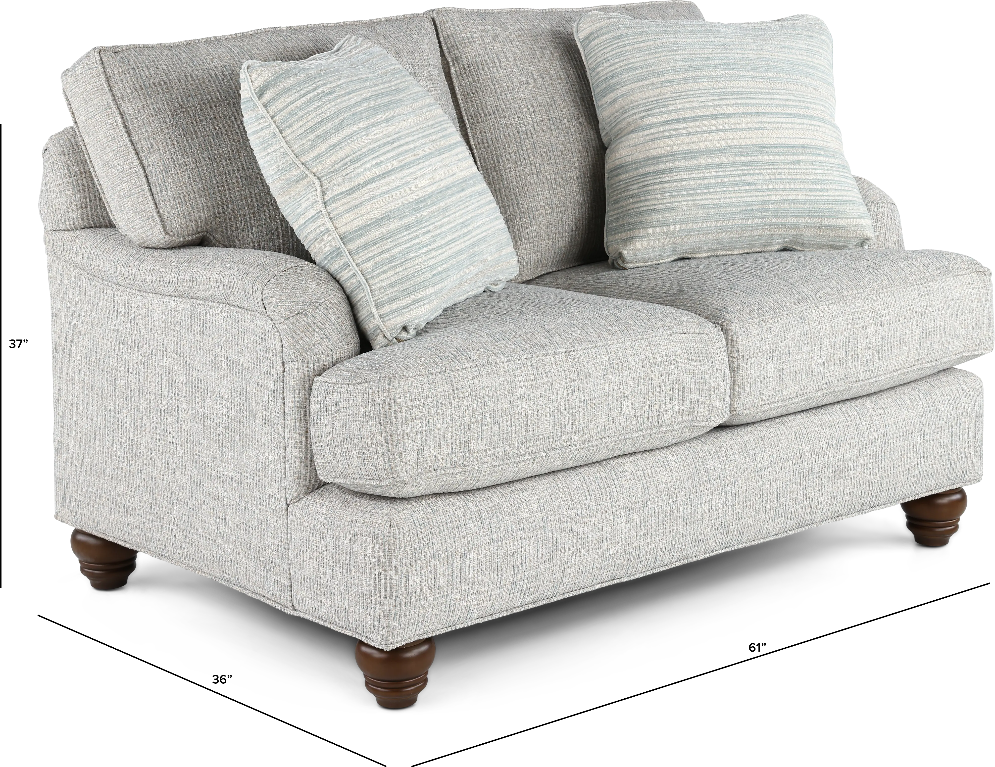 Newman Gray Loveseat-3