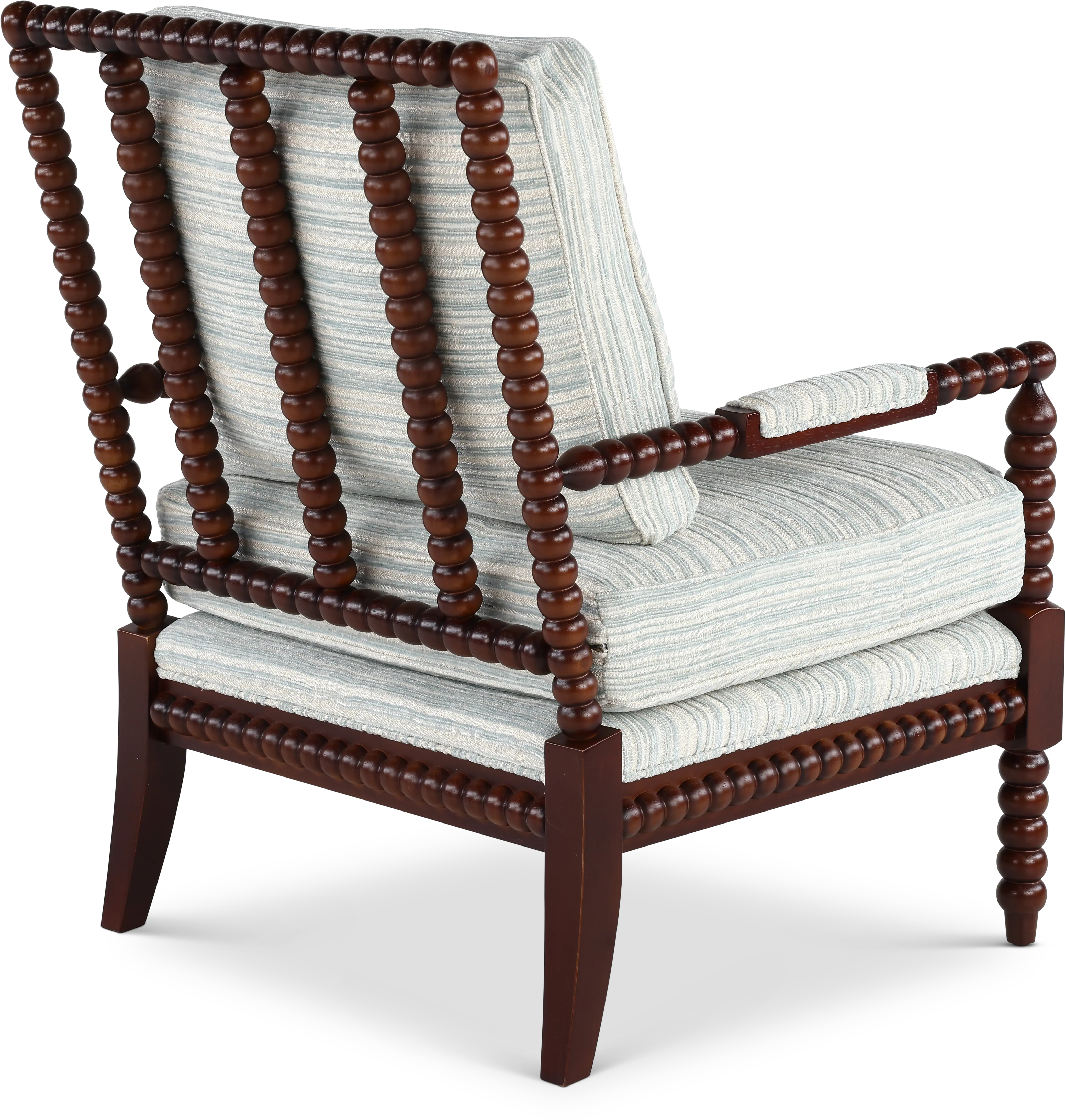 Newman Gray and Brown Spool-Style Accent Chair-7
