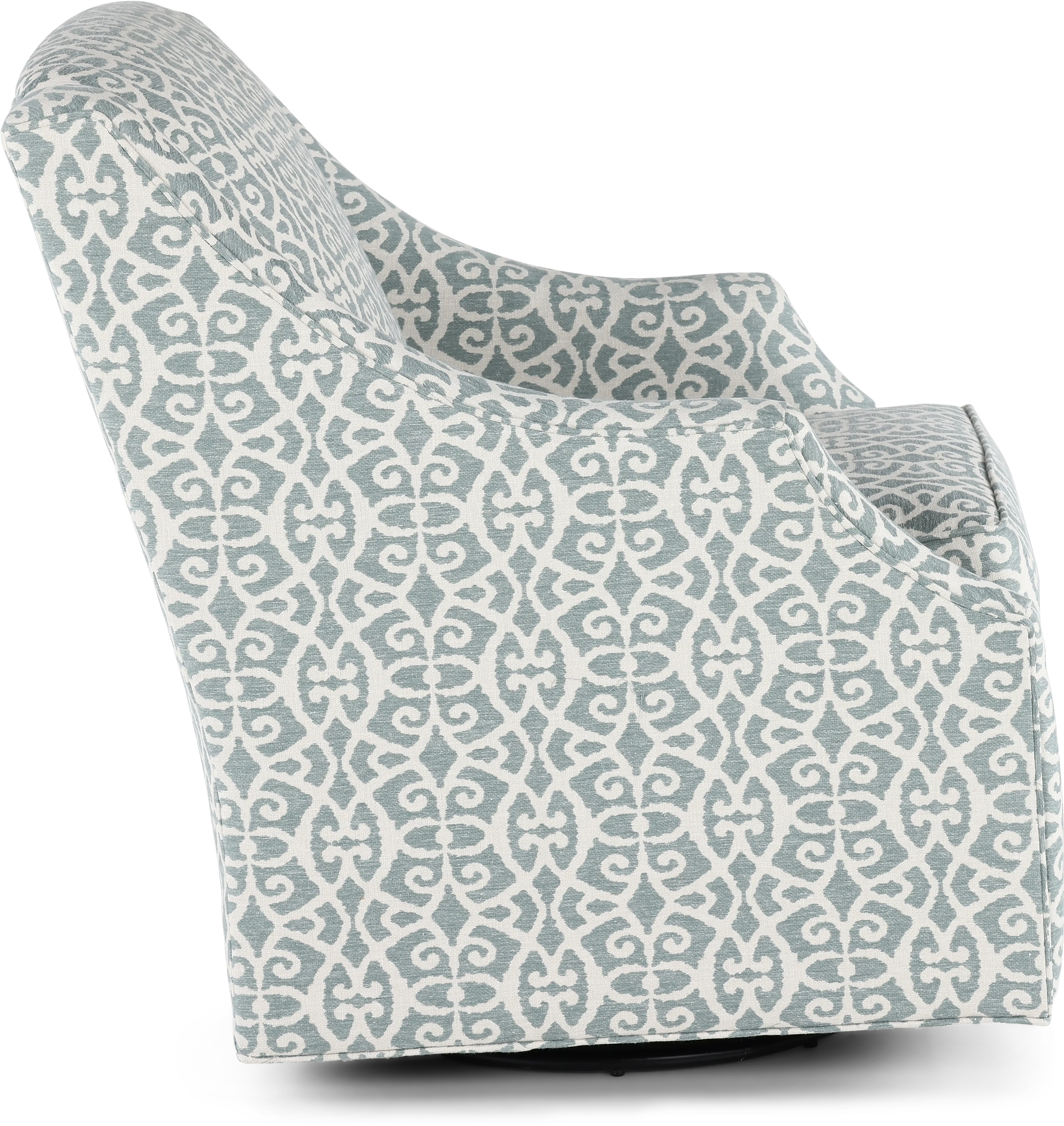 Newman Gray and White Gliding Swivel Chair-6