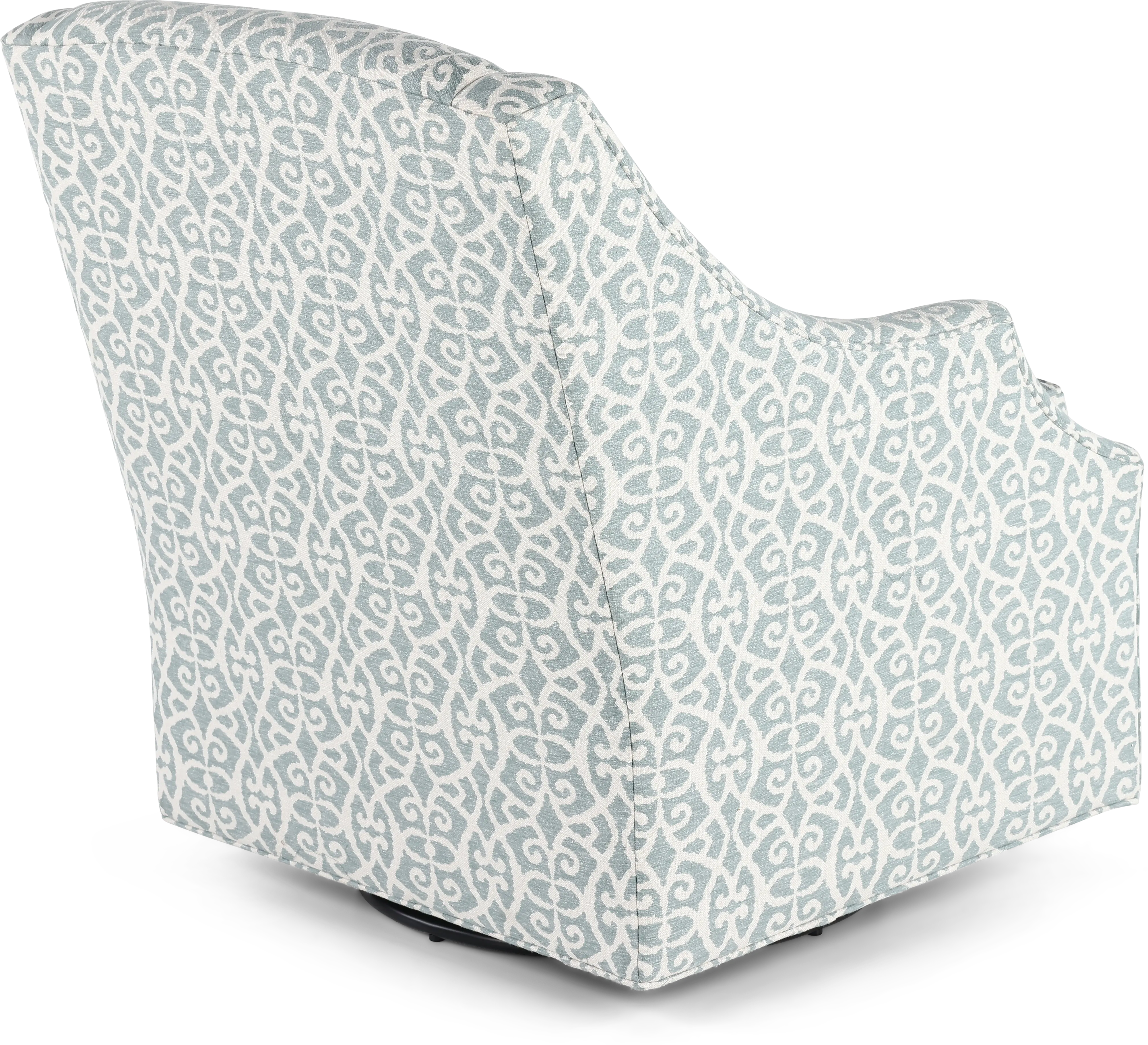 Newman Gray and White Gliding Swivel Chair-7