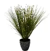12  Tinsel Grass Hammered Ceramic Planter