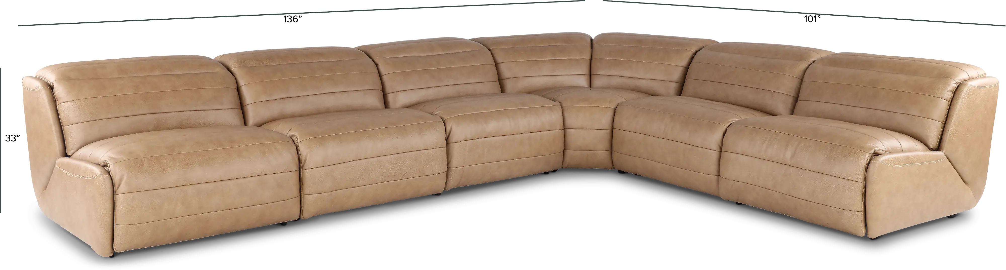 Jag Sand 6-Piece Power Reclining Sectional-3