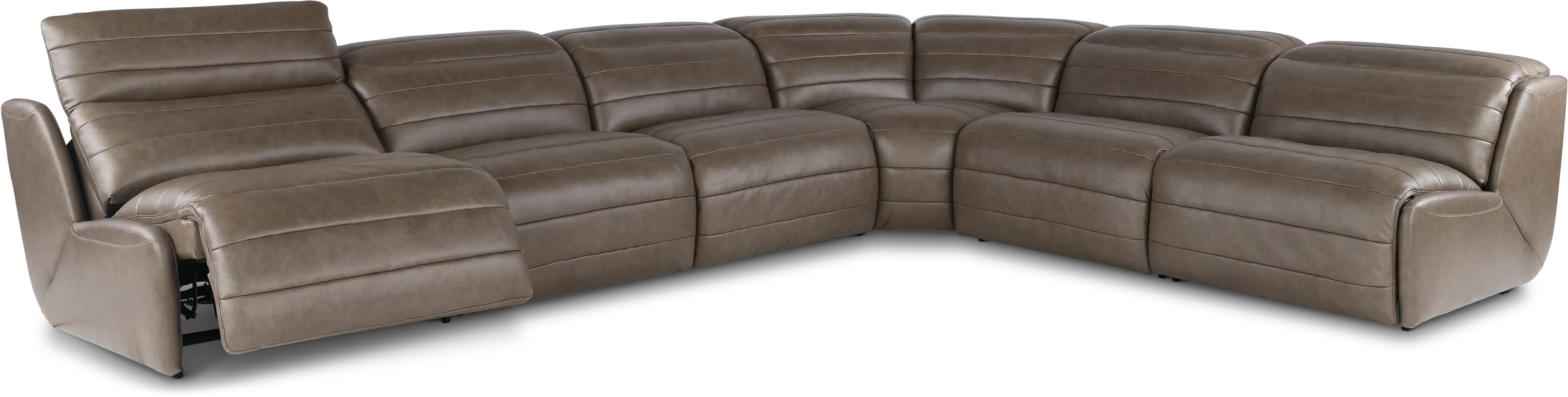 Jag Mushroom 6-Piece Power Reclining Sectional-4