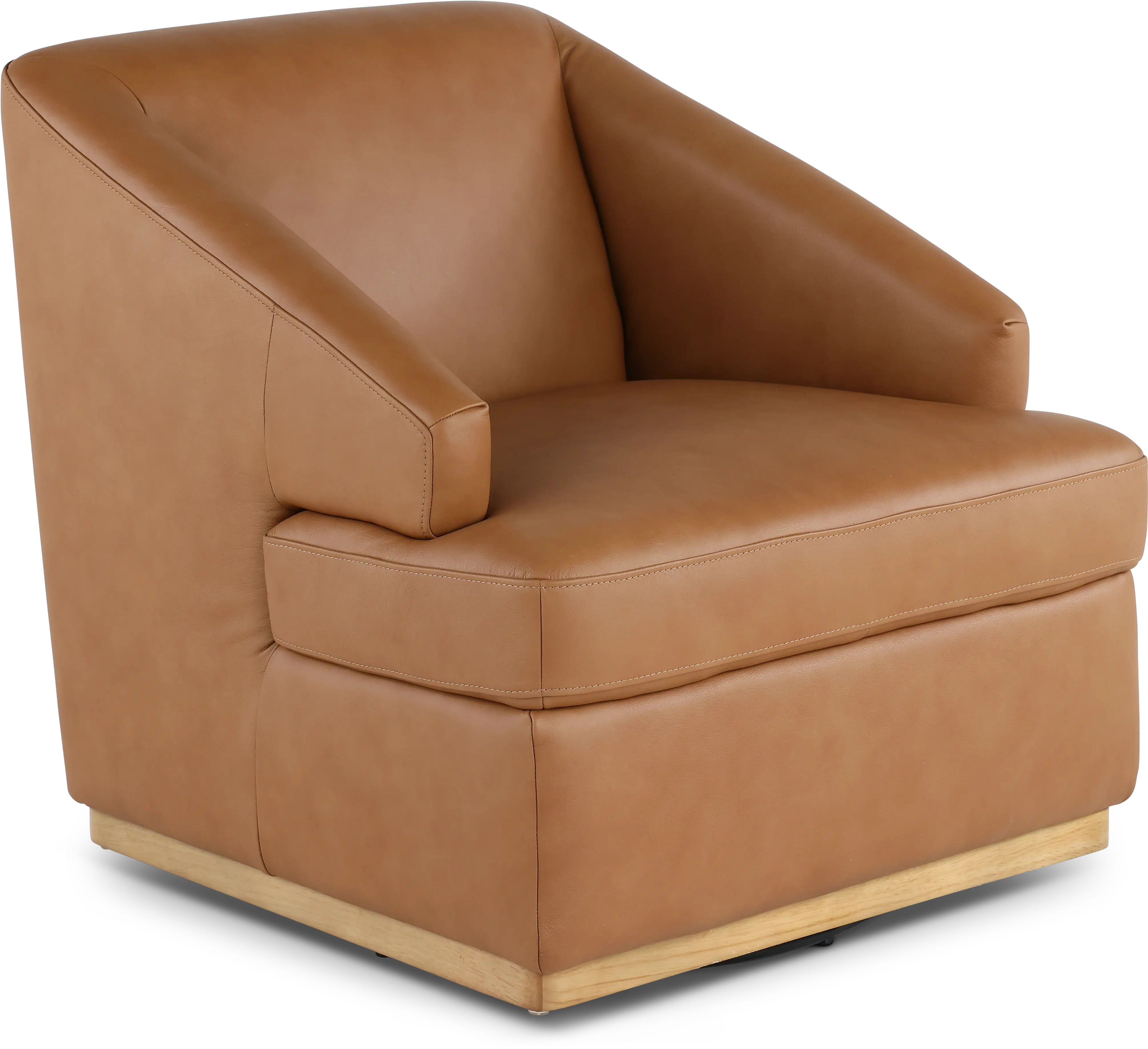 Chalet Butternut Swivel Accent Chair-1