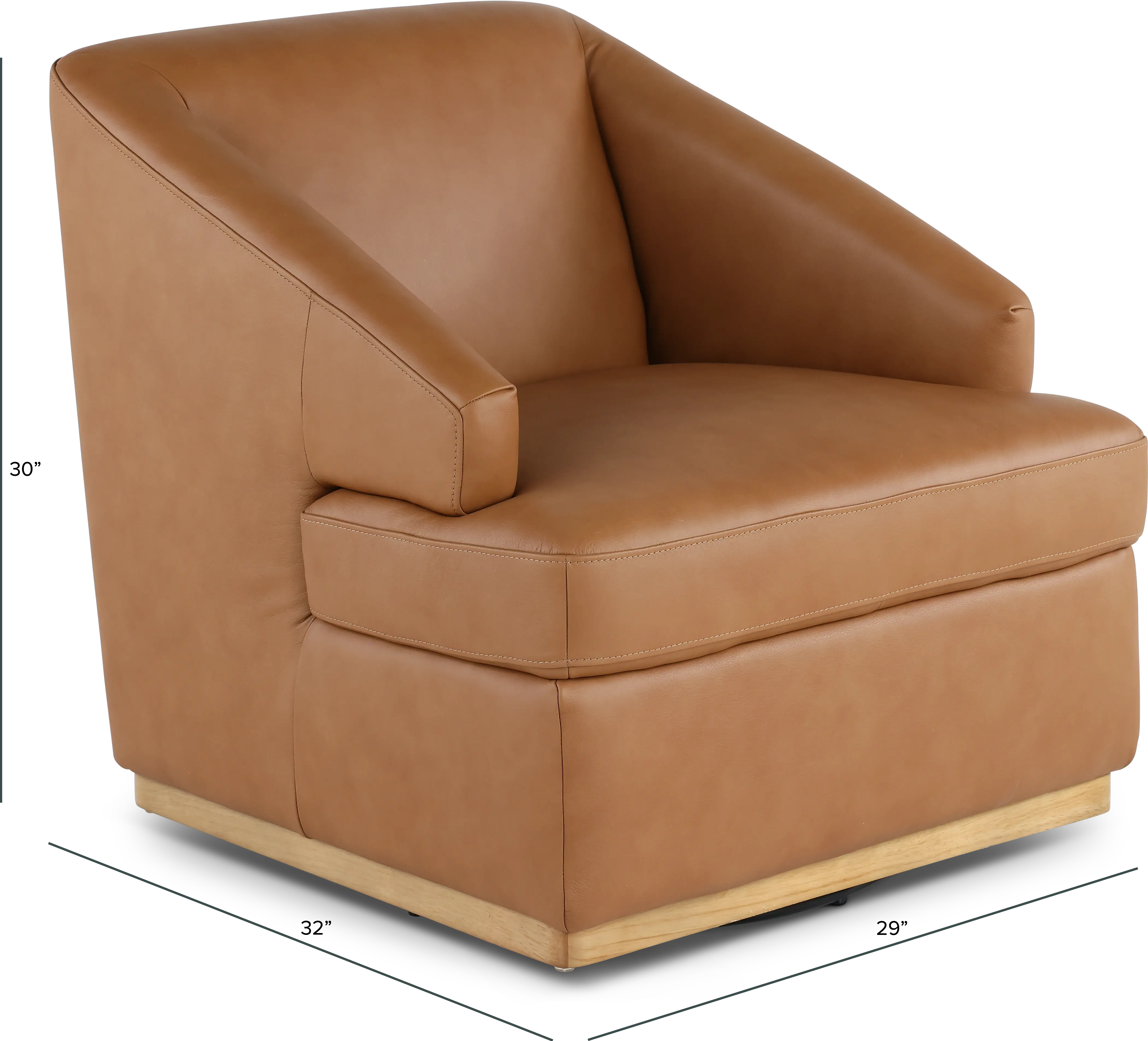 Chalet Butternut Swivel Accent Chair-3