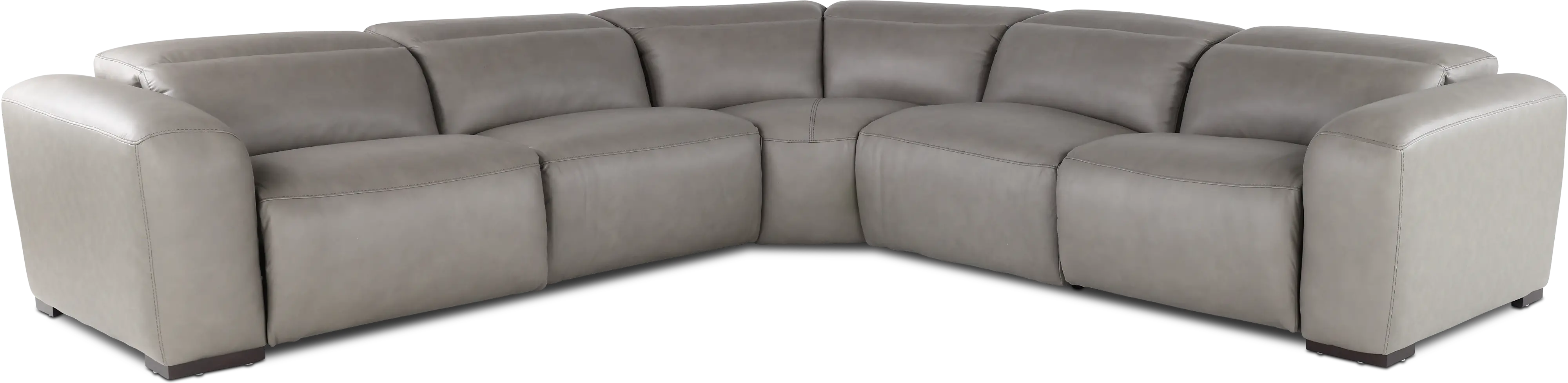 Chalet Gray 5-Piece Power Reclining Sectional-1