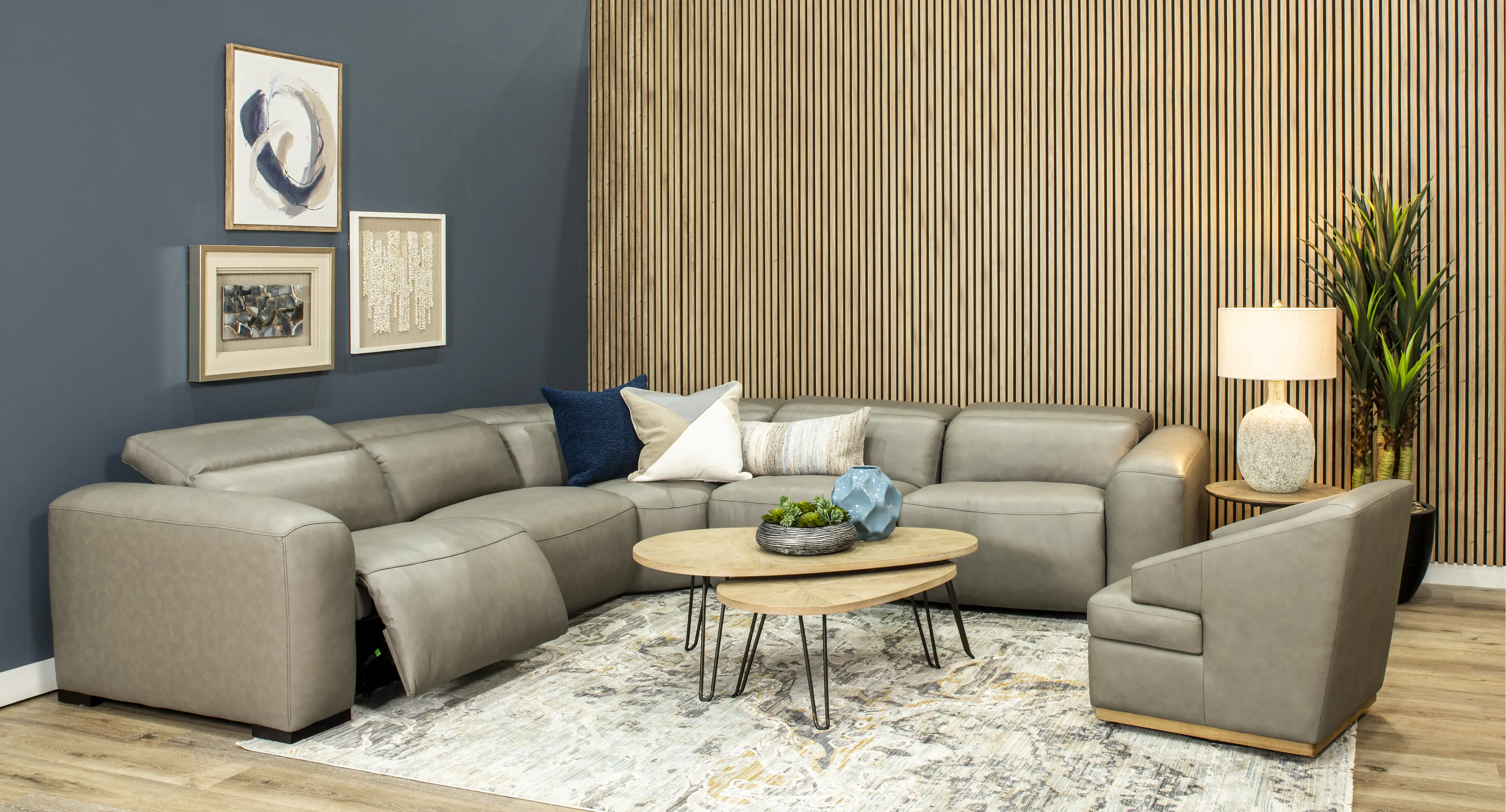 Chalet Gray 5-Piece Power Reclining Sectional-2