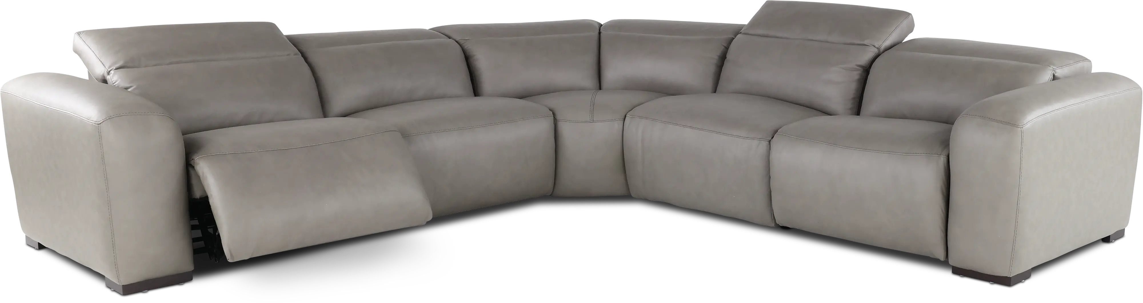 Chalet Gray 5-Piece Power Reclining Sectional-4