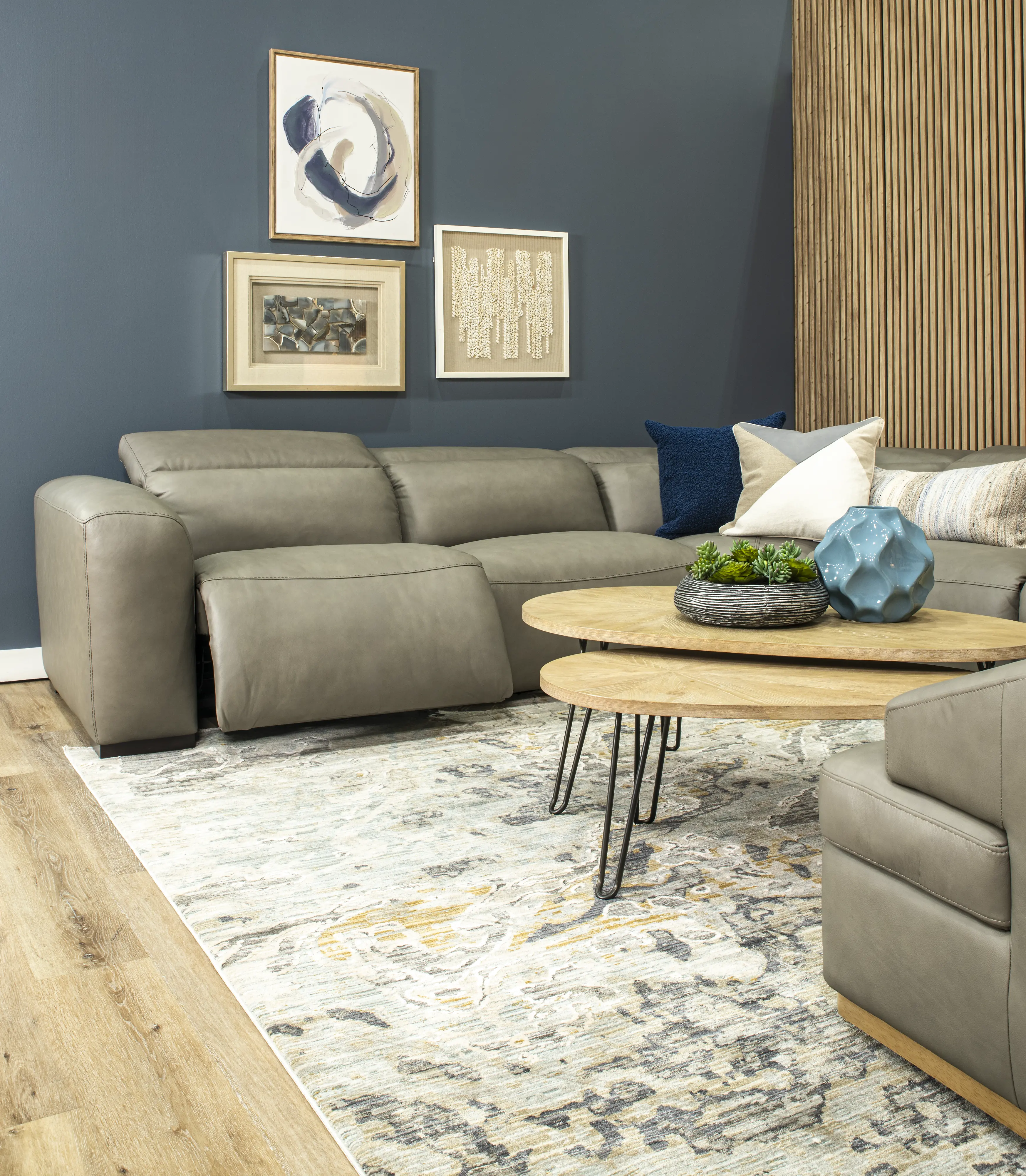 Chalet Gray 5-Piece Power Reclining Sectional-7