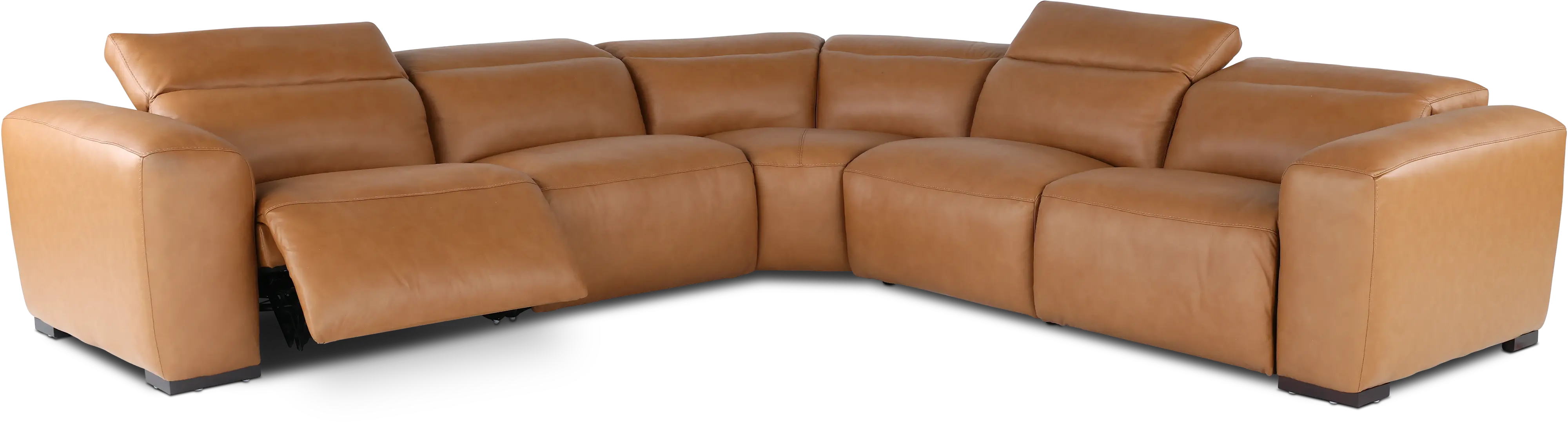 Chalet Butternut 5-Piece Power Reclining Sectional-4
