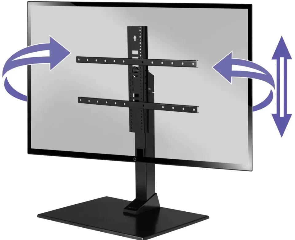VSTV2-B2 SANUS Table-Top Swivel TV Stand for TVs 40 - 86 -4