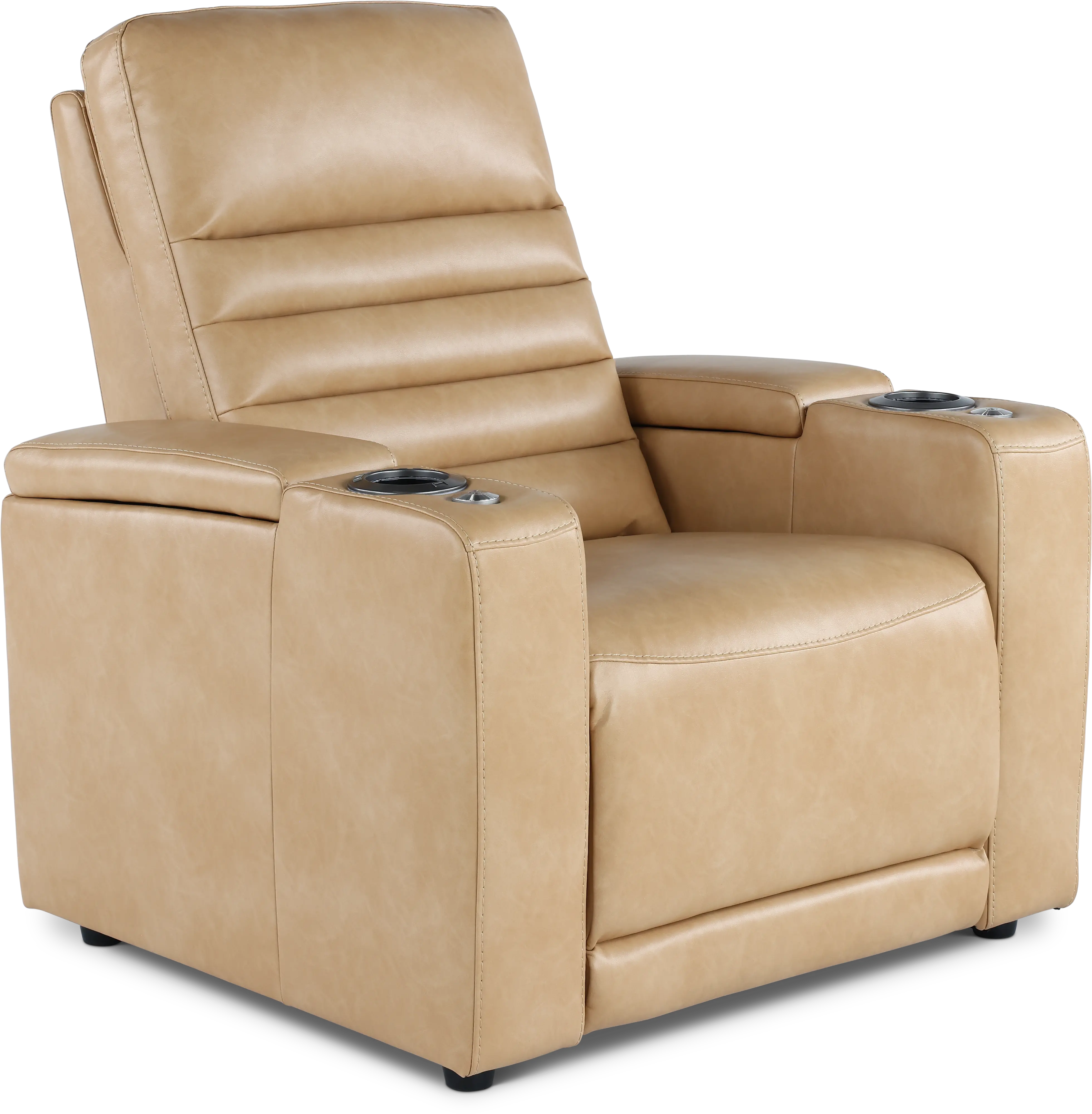 Copley Tan Power Recliner with Power Headrest-1