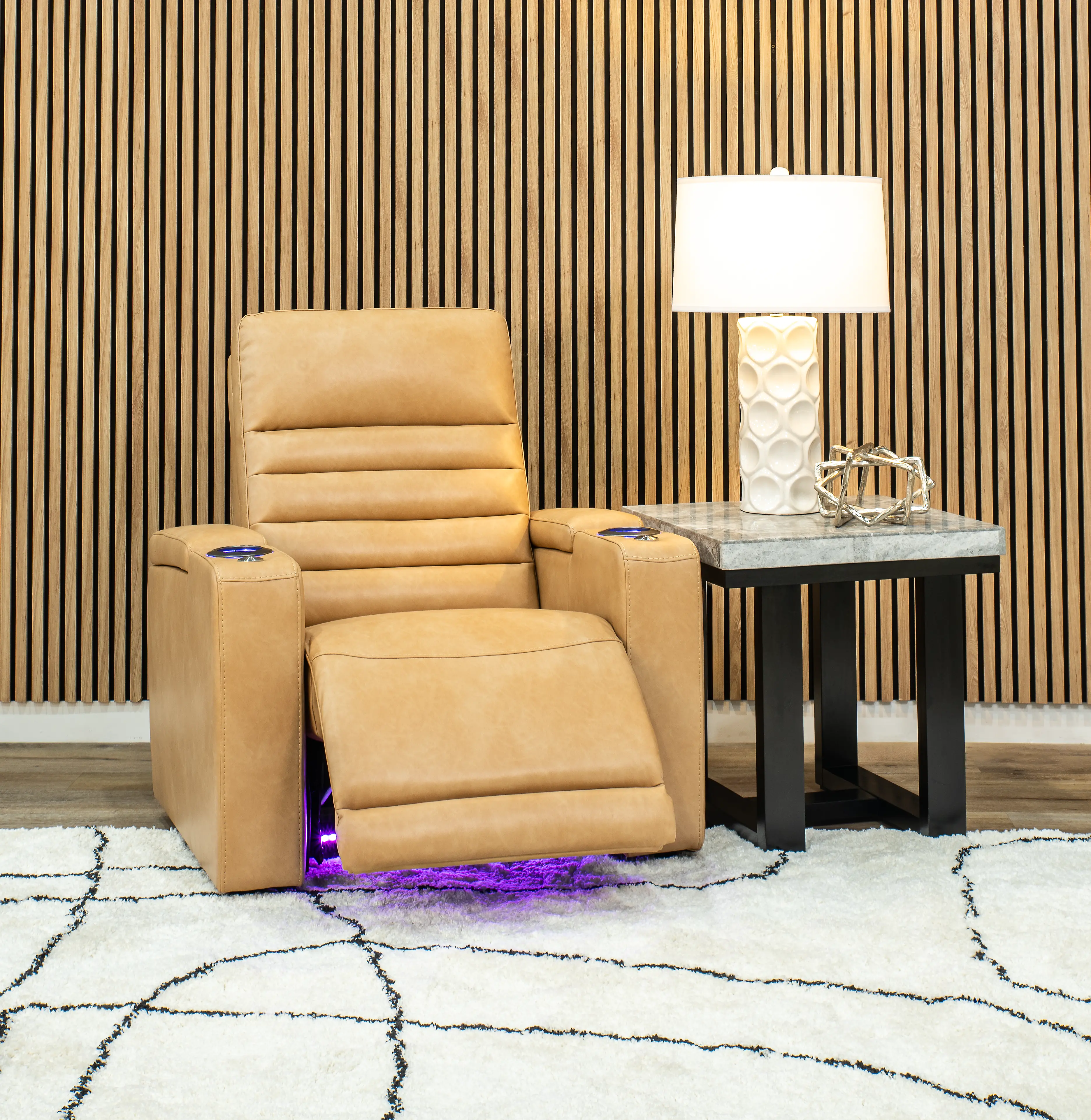 Copley Tan Power Recliner with Power Headrest-11