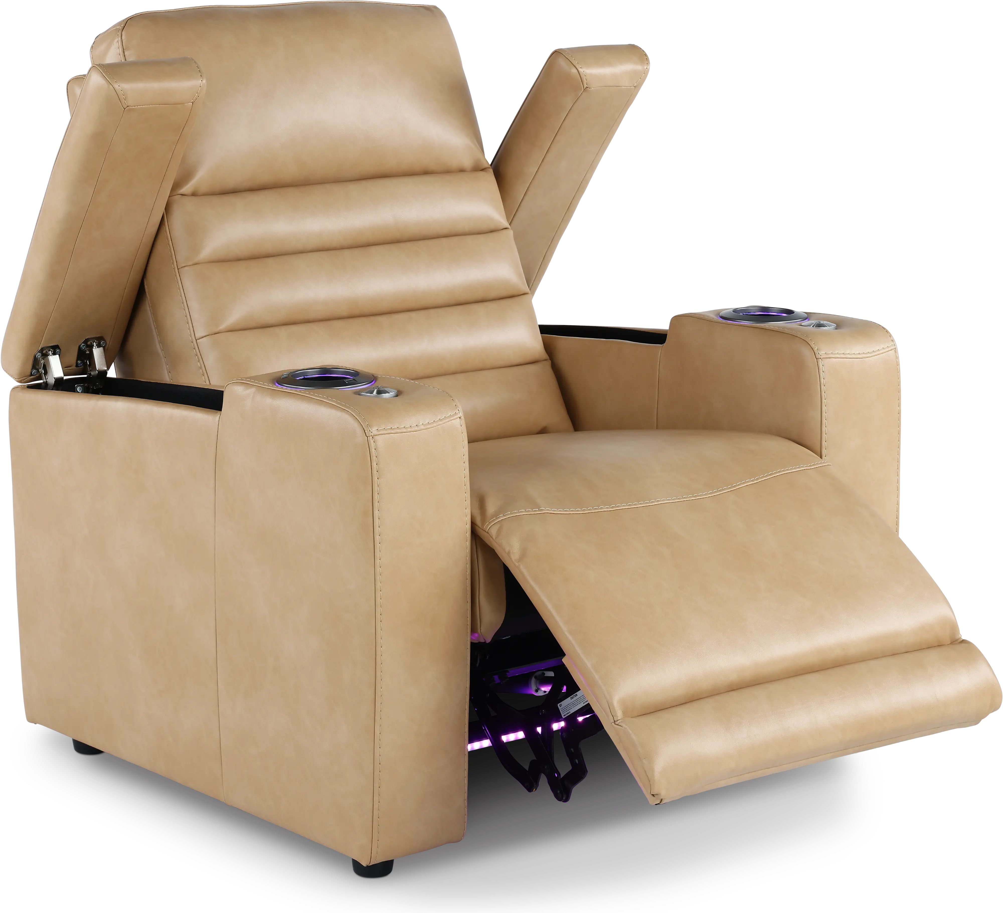 Copley Tan Power Recliner with Power Headrest-6