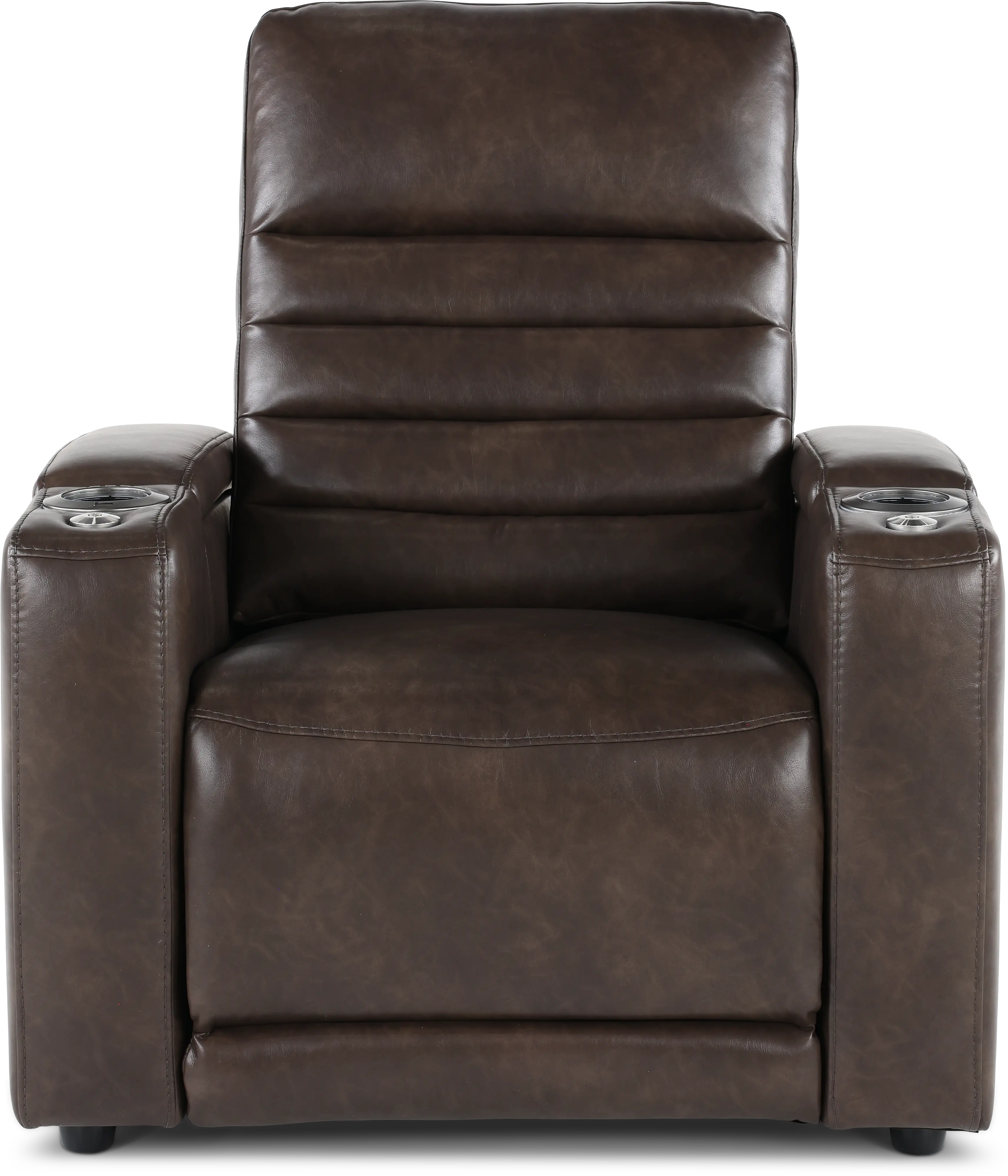 Copley Dark Brown Power Recliner with Power Headrest-4
