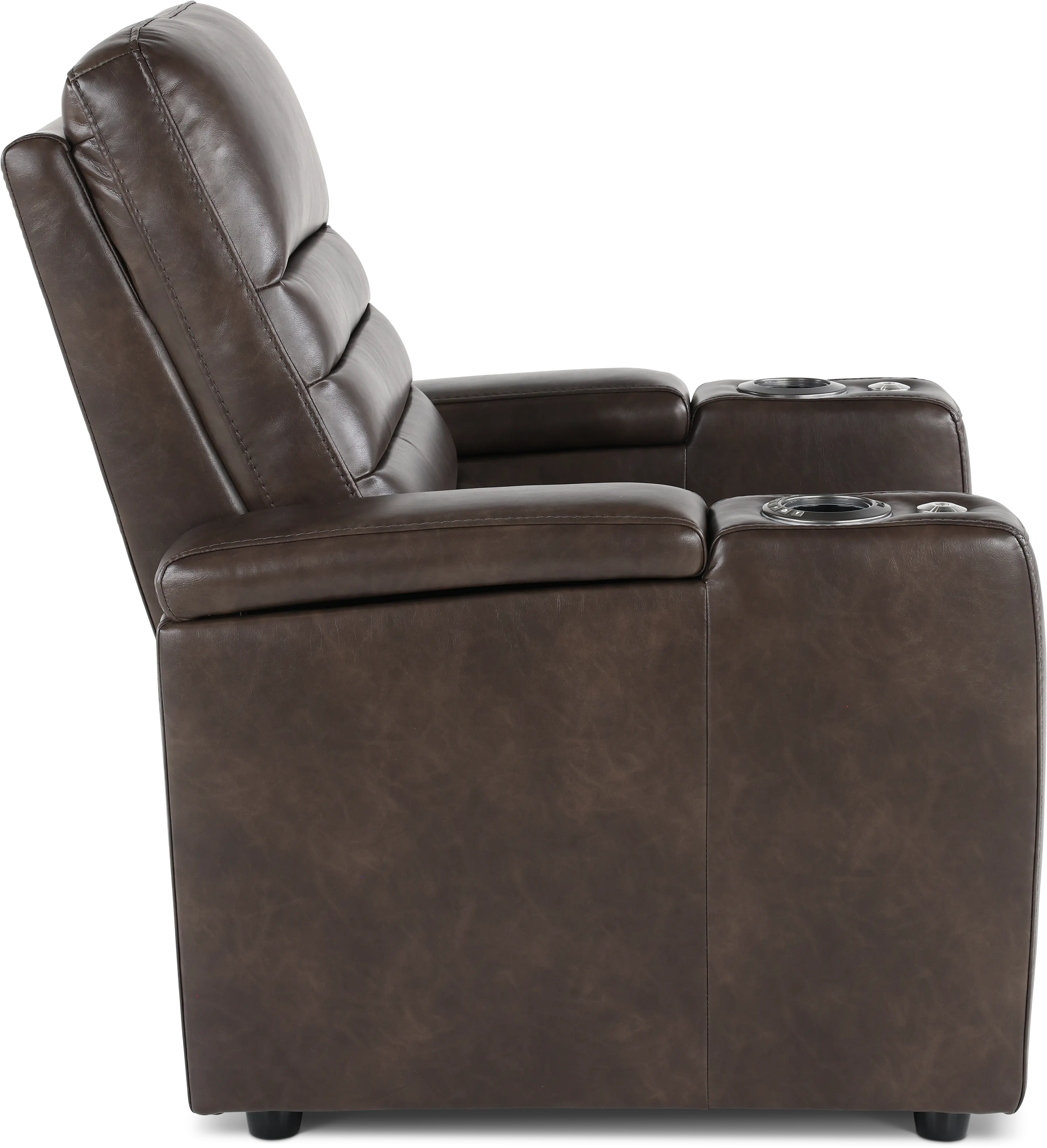 Copley Dark Brown Power Recliner with Power Headrest-7