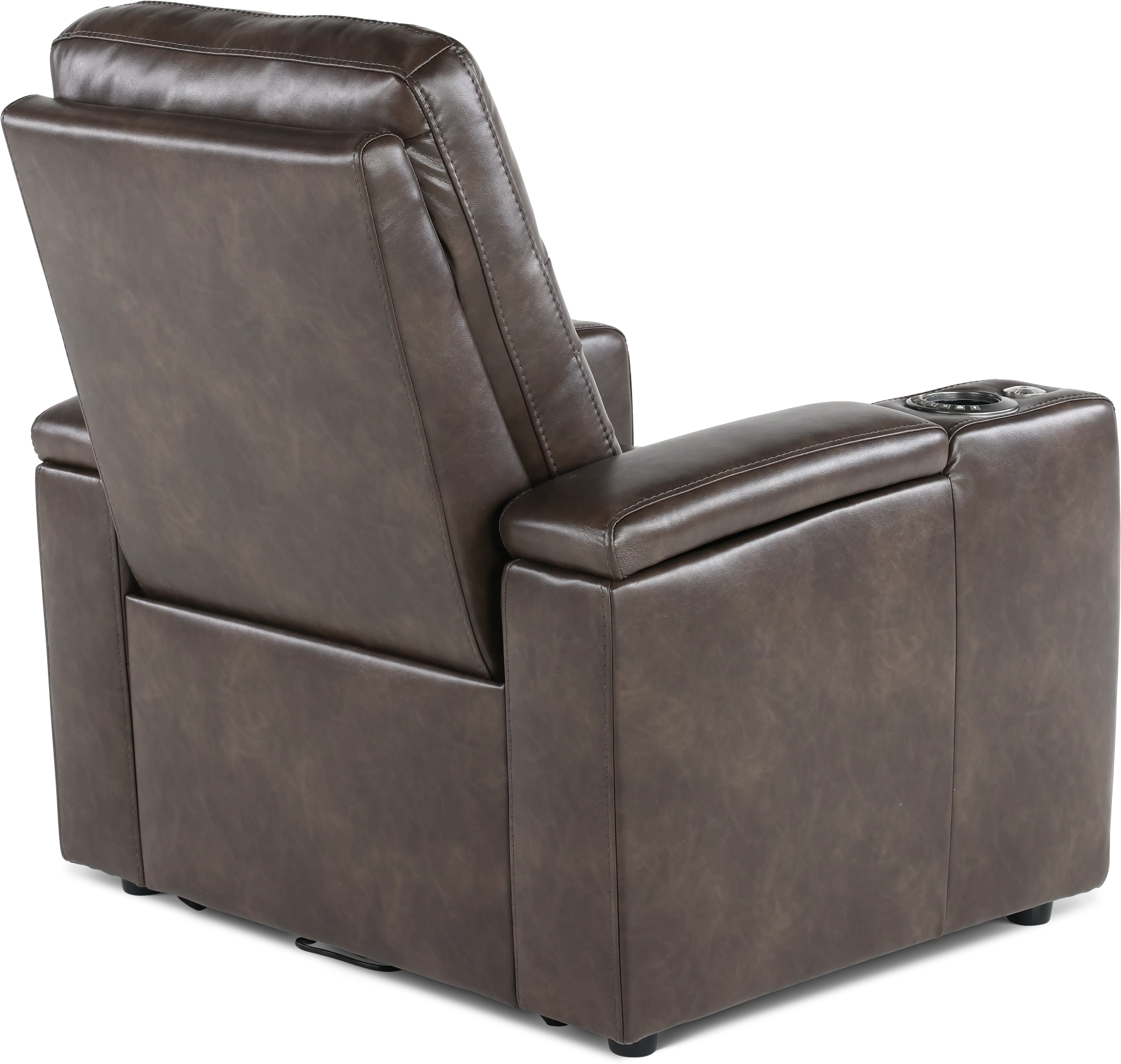 Copley Dark Brown Power Recliner with Power Headrest-8