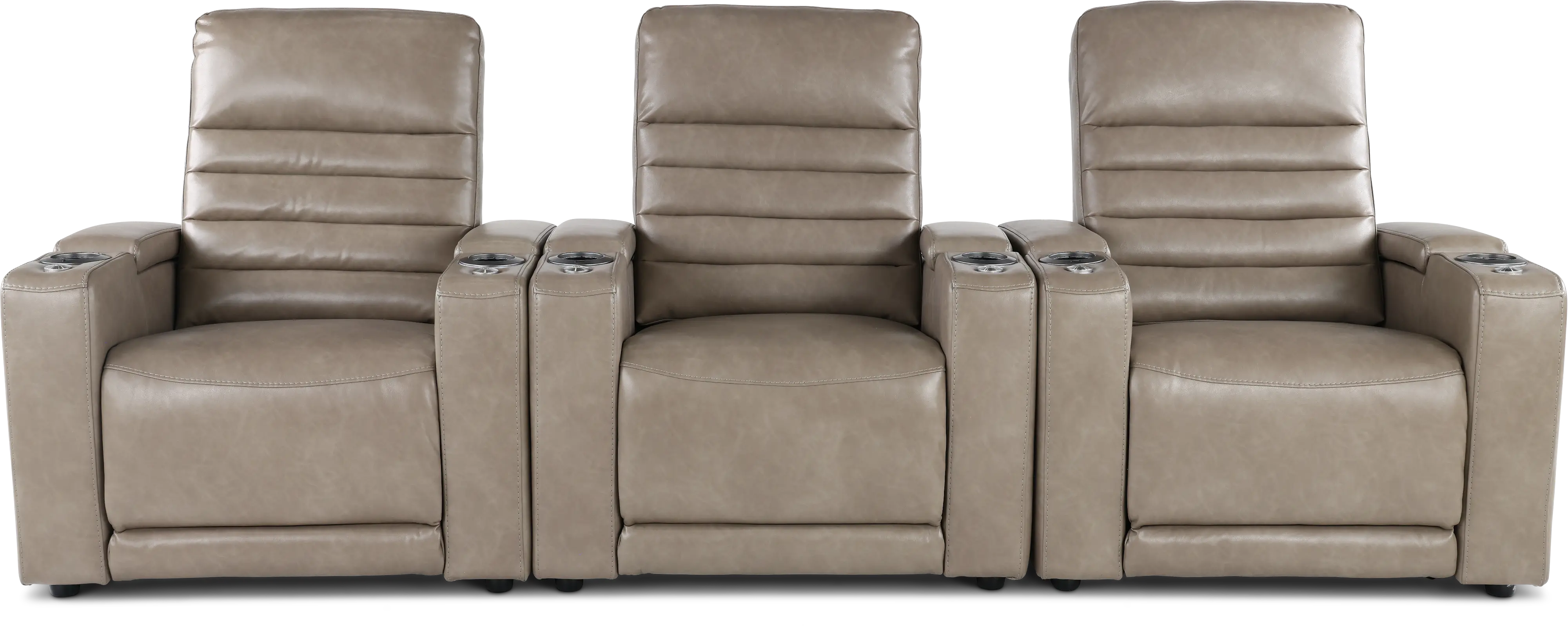 Copley Silver 3-Piece Power Home Theater Seating-1