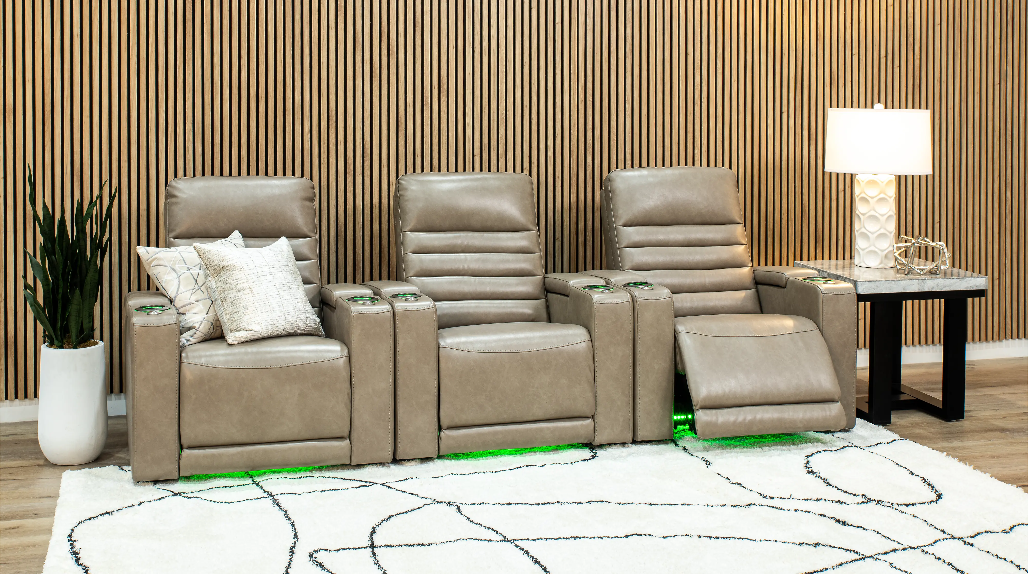 Copley Silver 3-Piece Power Home Theater Seating-10