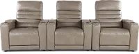 Copley Silver 3-Piece Power Home Theater Seating