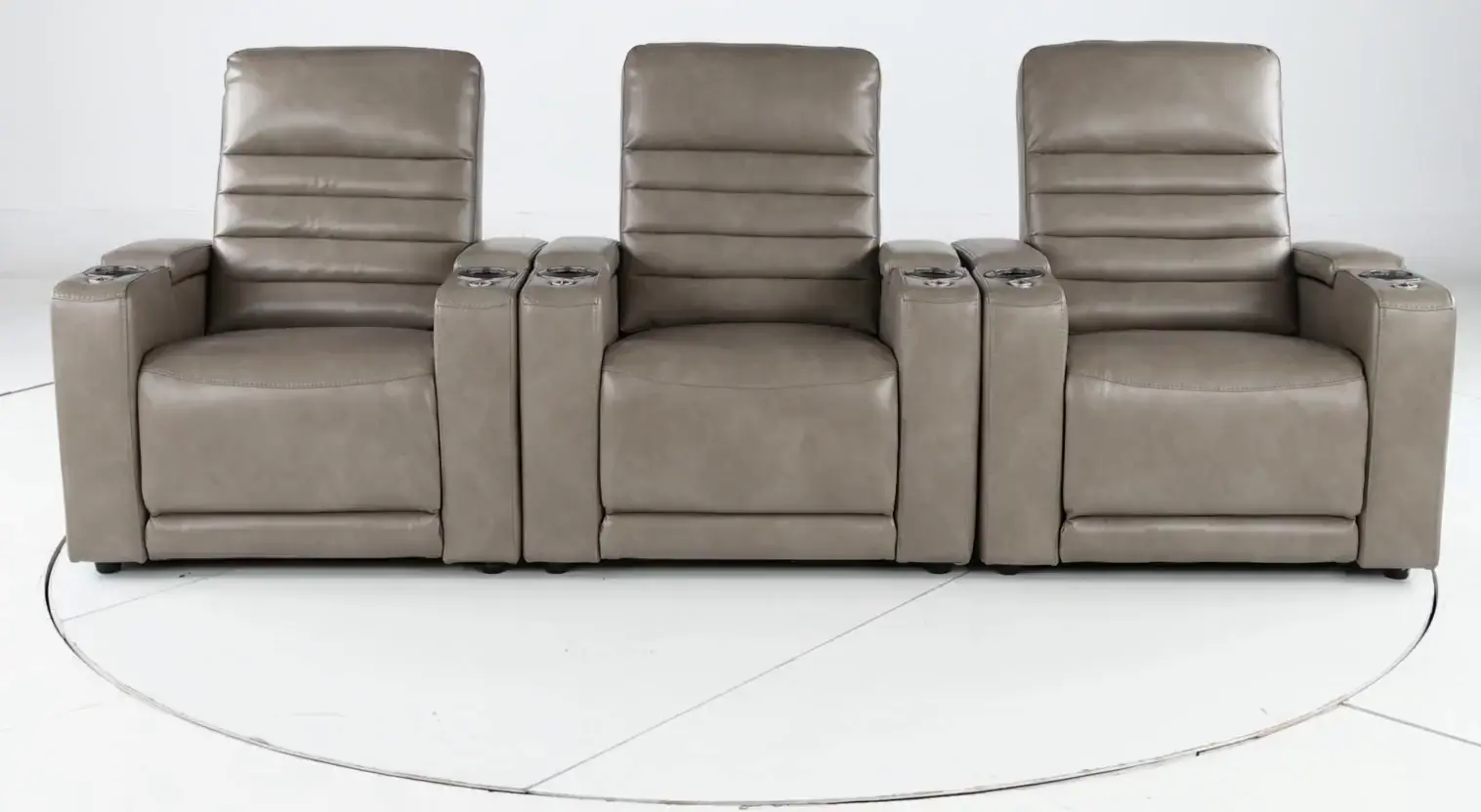Copley Silver 3-Piece Power Home Theater Seating-6
