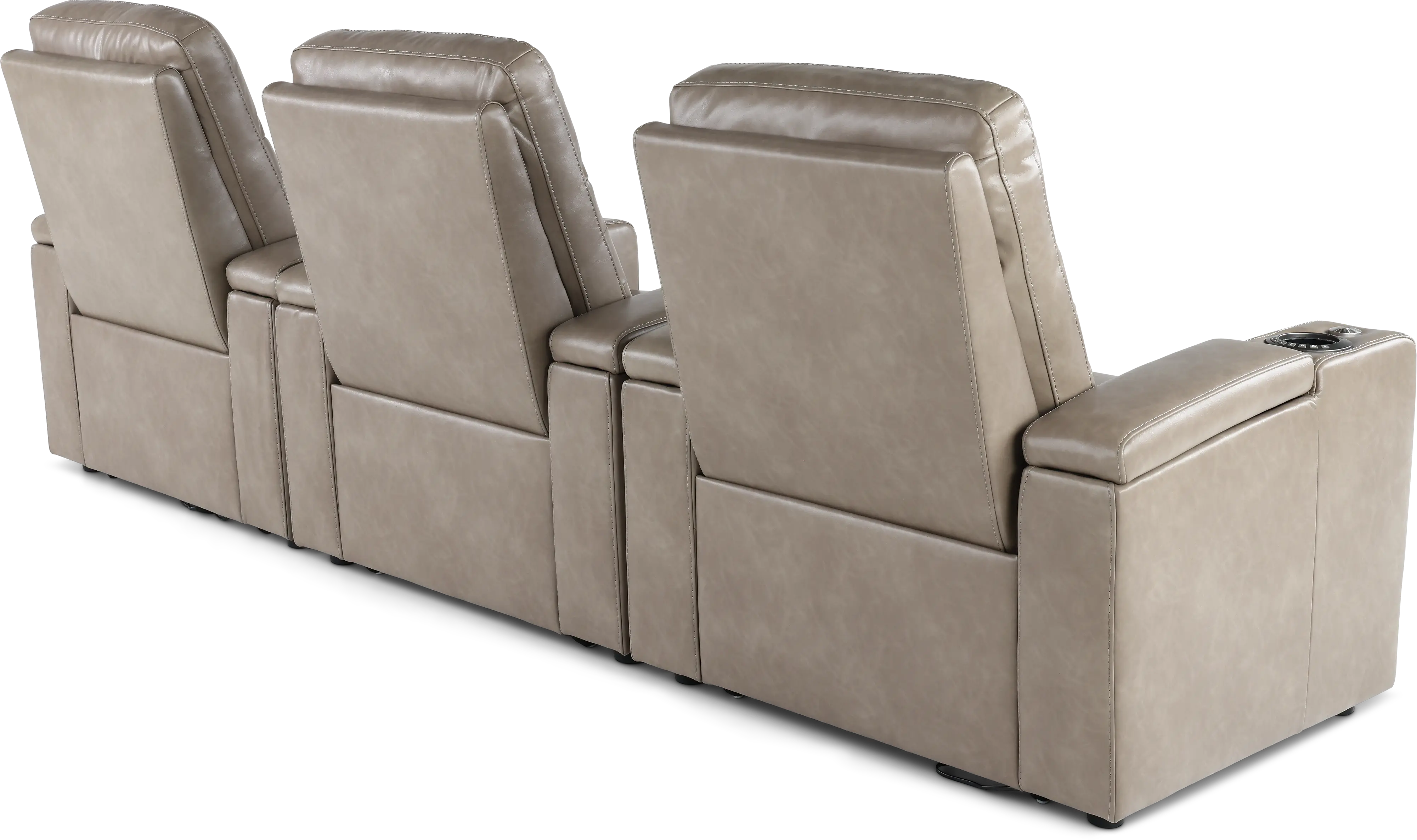 Copley Silver 3-Piece Power Home Theater Seating-8
