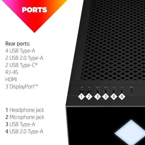 HP-OMGT22-2050 HP Omen 45L GT22-2050 Gaming Desktop RTX 4070 SUPER-2