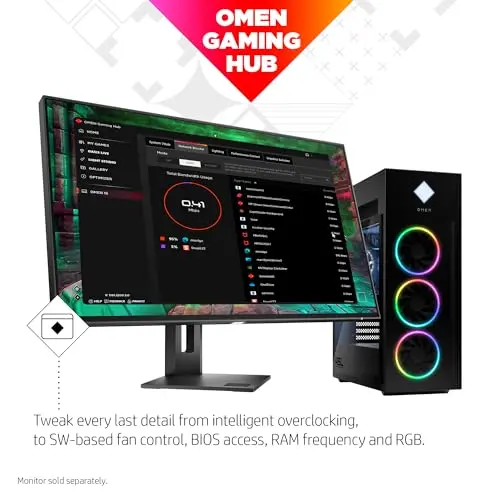 HP-OMGT22-2050 HP Omen 45L GT22-2050 Gaming Desktop RTX 4070 SUPER-6