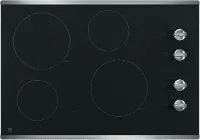 JP3030SWSS GE 30 Inch Smoothtop Electric Cooktop - Stainless Steel