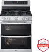 LDGL6924S LG 6.9 Cu Ft Double Oven Gas Range - Stainless Steel