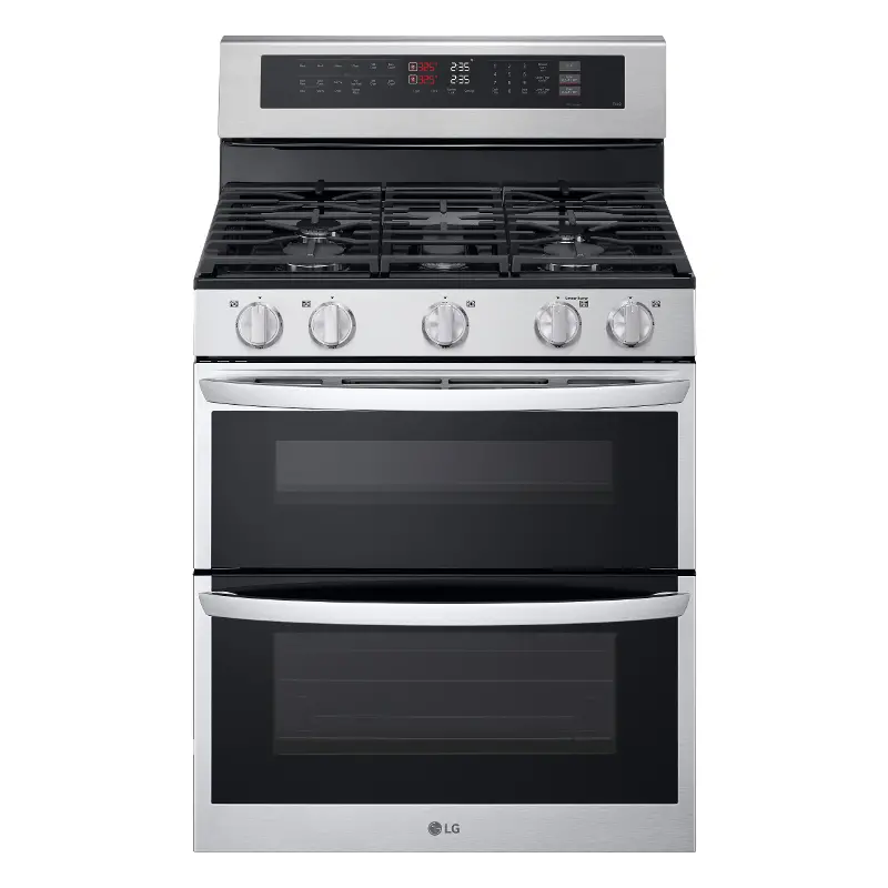 LG 6.9 Cu Ft Double Oven Gas Range - Stainless Steel