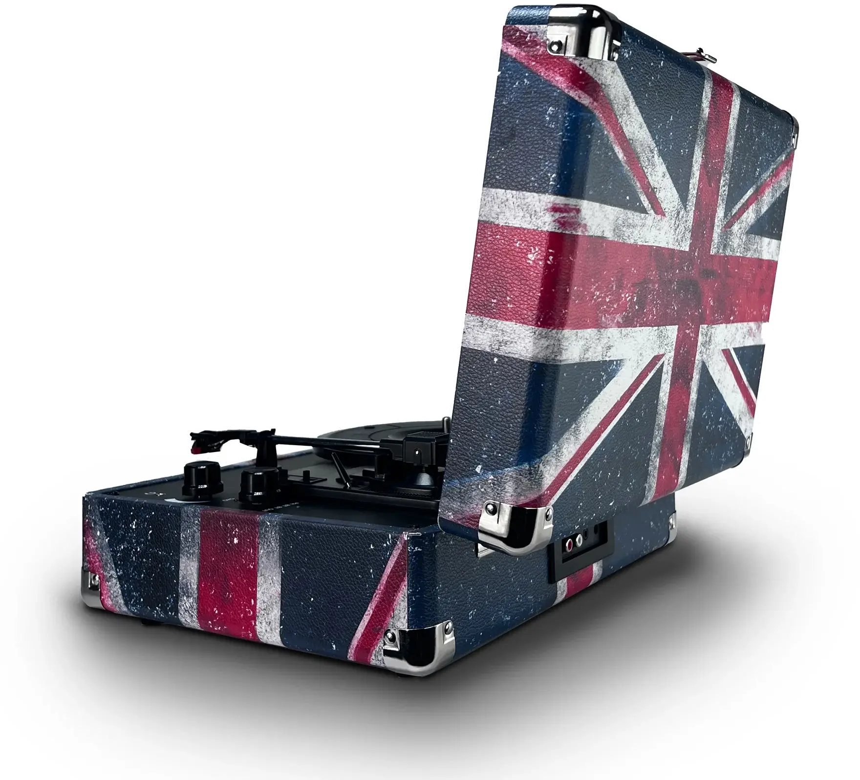 Victor Suitcase Metro Plus Portable Turntable - UK Flag-3
