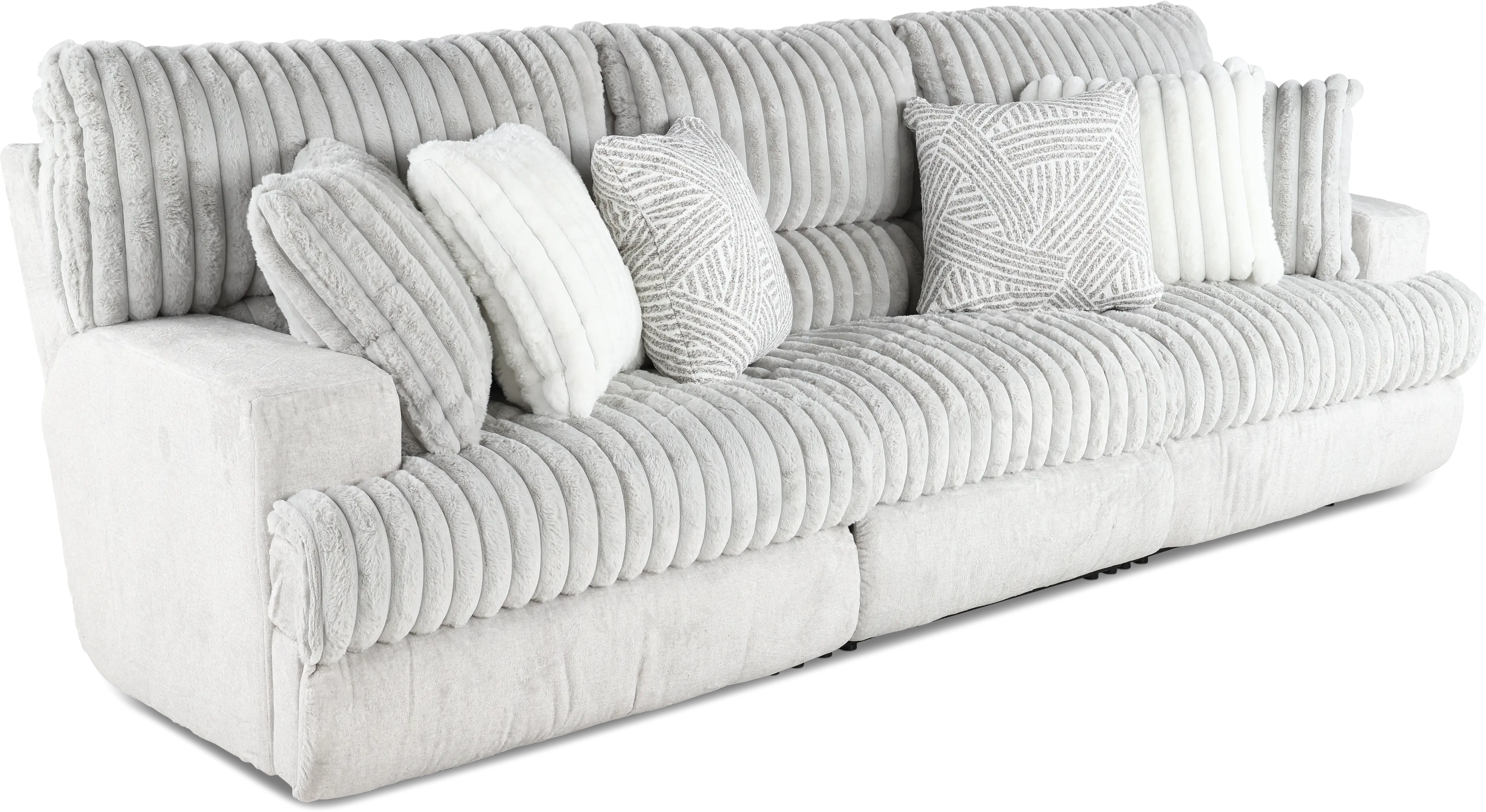 3PC/ABRAXAS/MNSTRUCK Abraxas Gray Power Reclining Sofa-4
