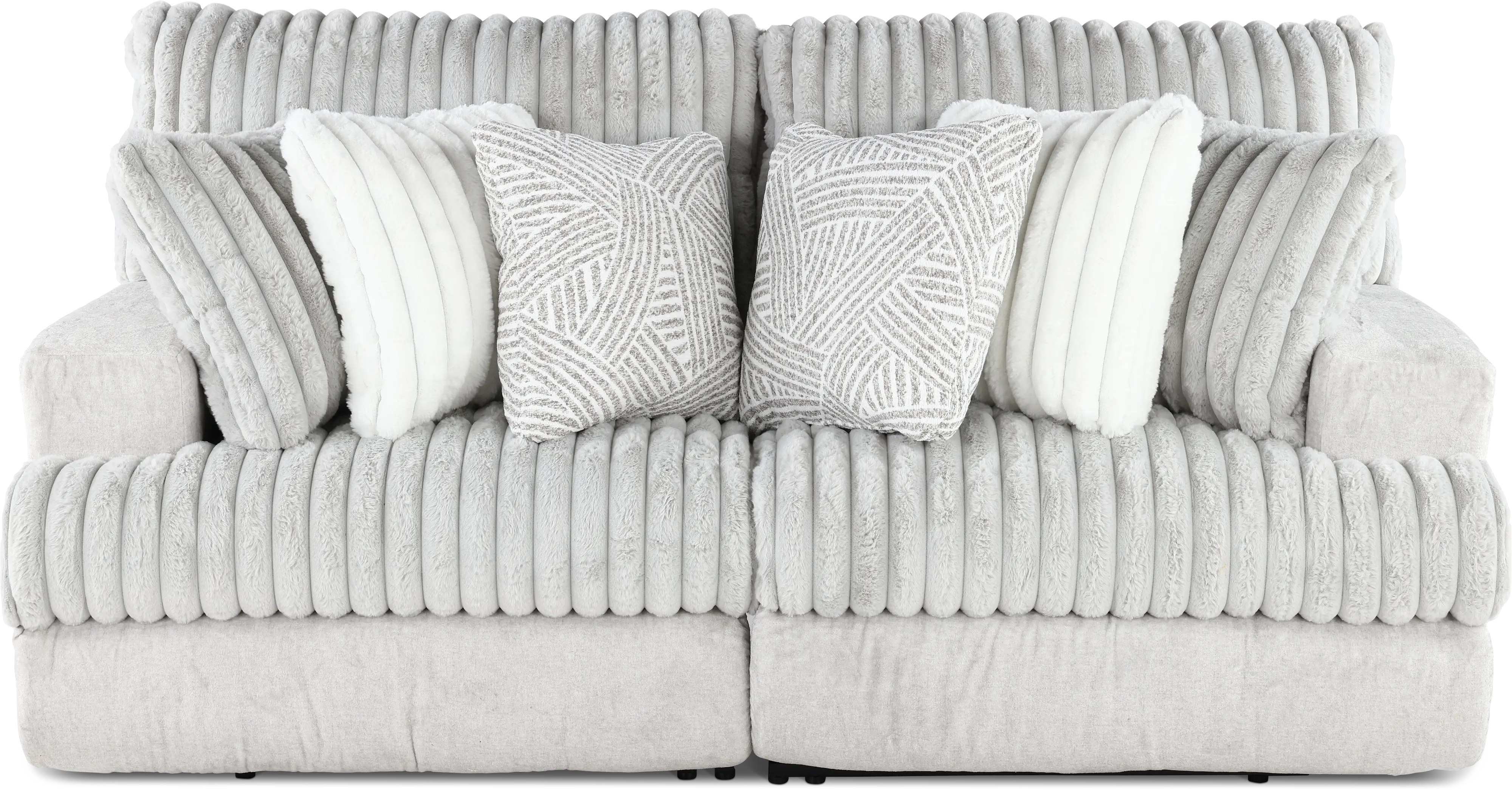 2PC/ABRAXAS/MNSTRUCK Abraxas Gray Power Reclining Loveseat-1