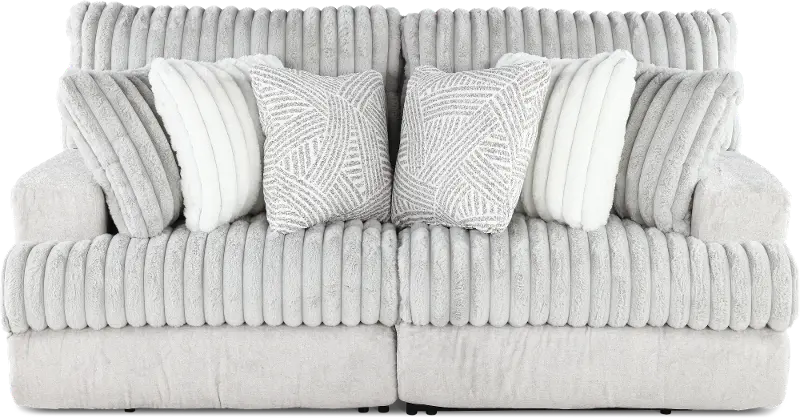 Abraxas Gray Power Reclining Loveseat