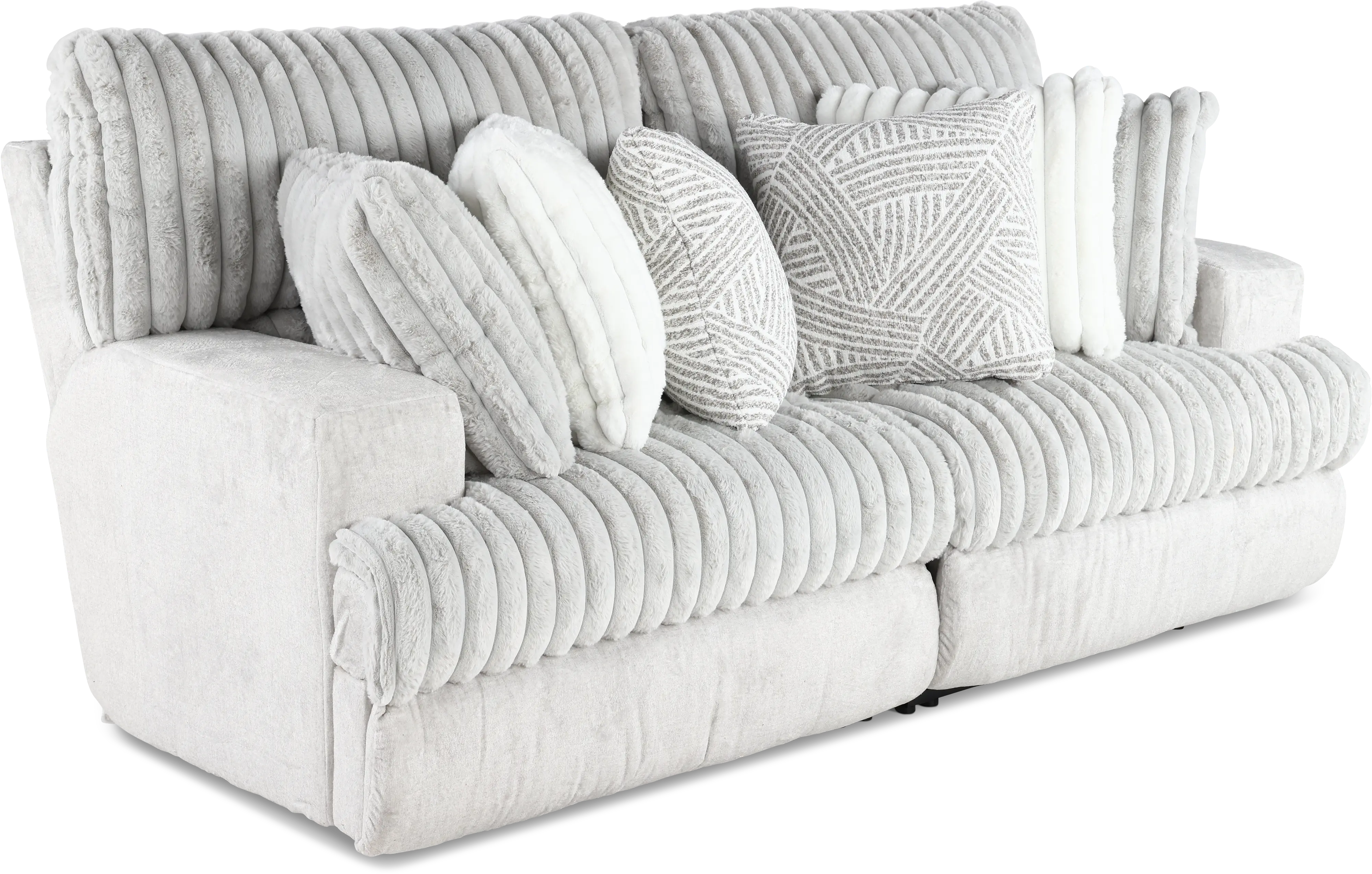 2PC/ABRAXAS/MNSTRUCK Abraxas Gray Power Reclining Loveseat-4