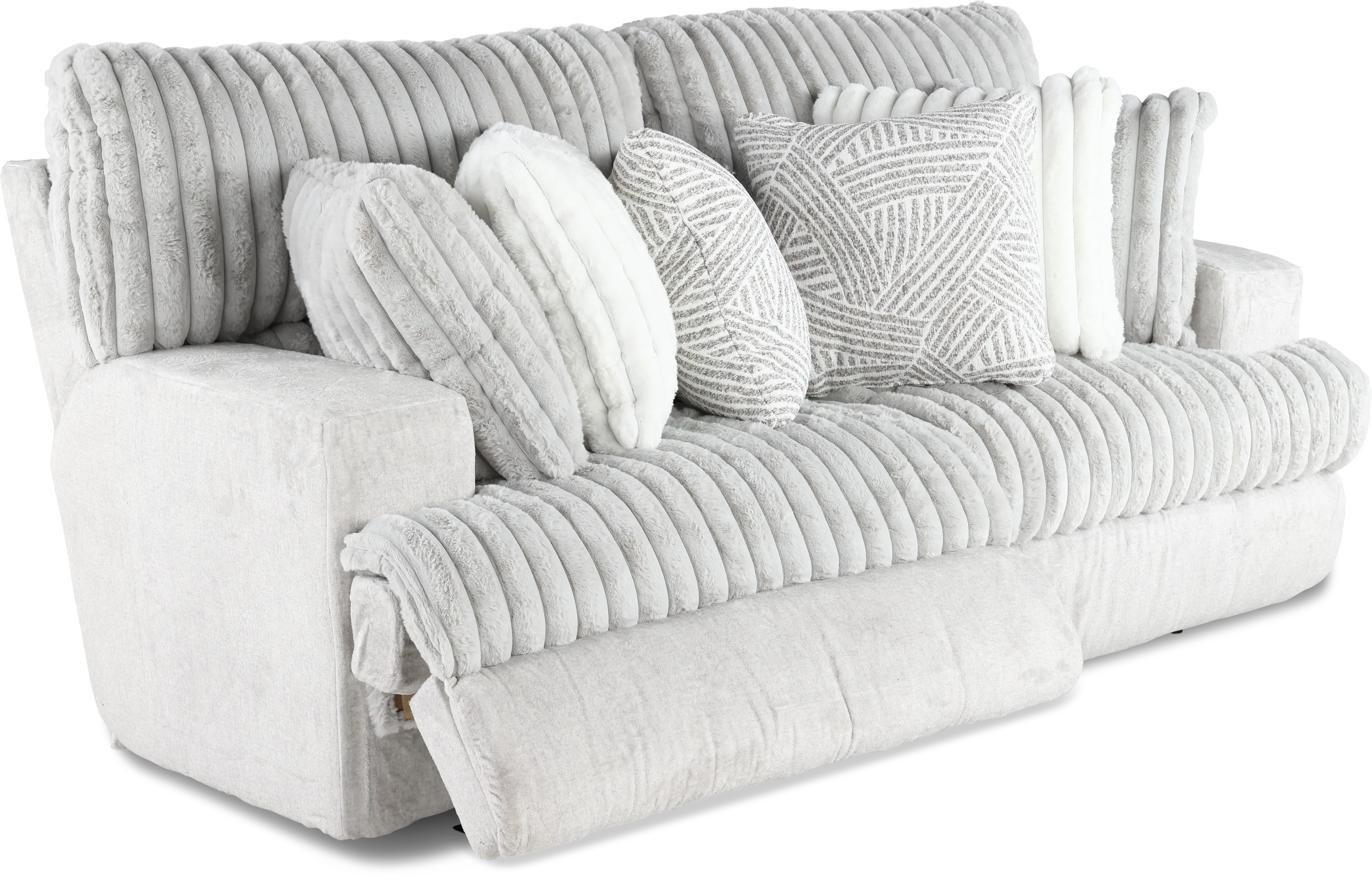 2PC/ABRAXAS/MNSTRUCK Abraxas Gray Power Reclining Loveseat-6