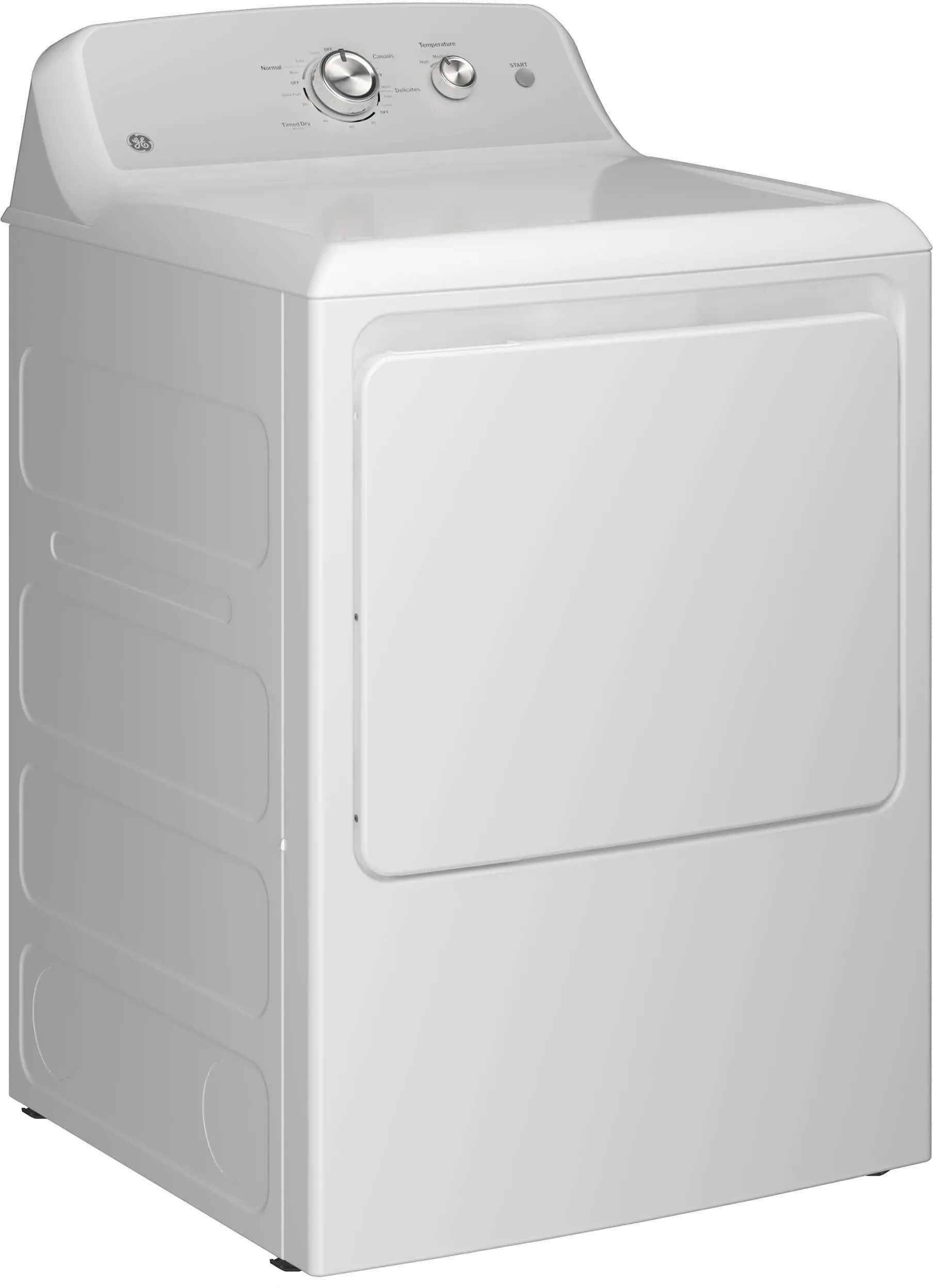 GTD38GASWWS GE 7.2 Cu Ft Gas Dryer - White-11