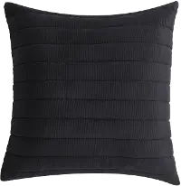 J. Queen Modern Valencia 20  Black Decorative Throw Pillow