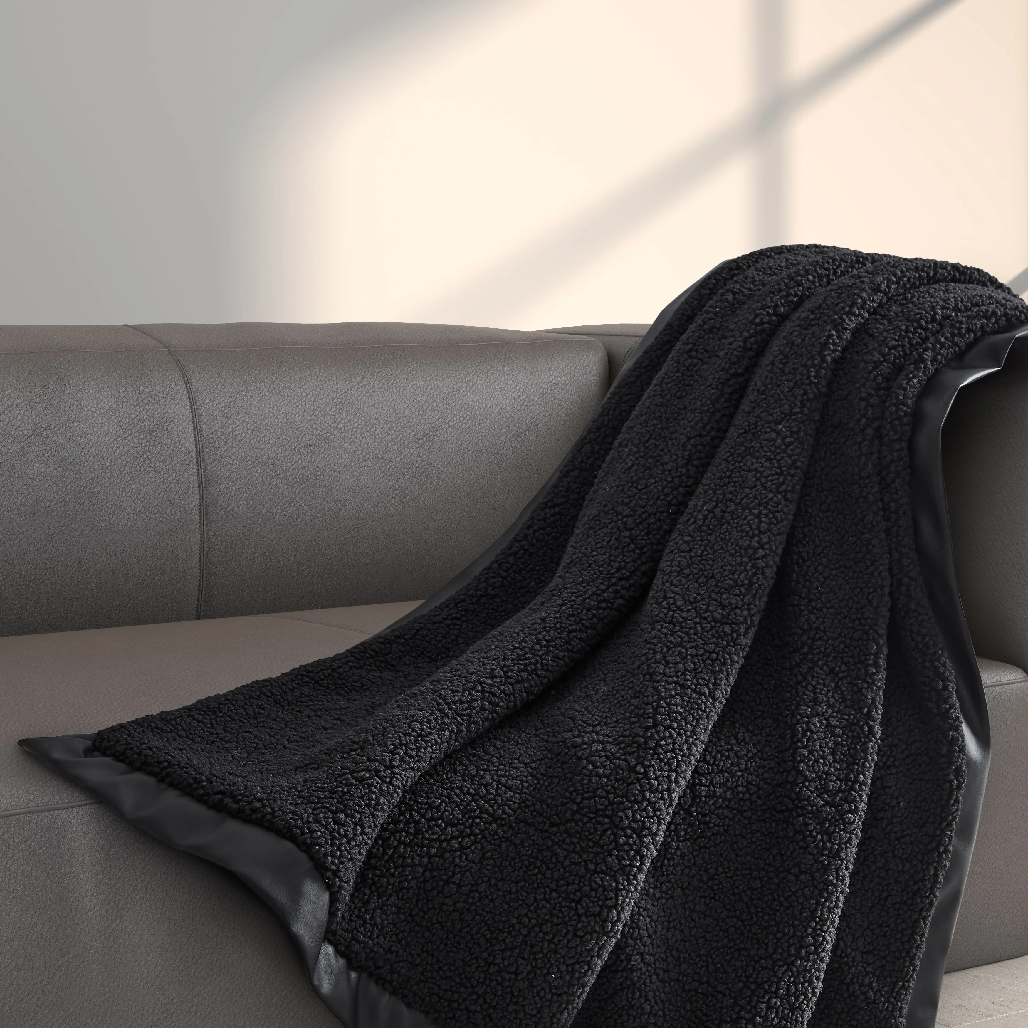 J. Queen Modern Varick Black Throw-1
