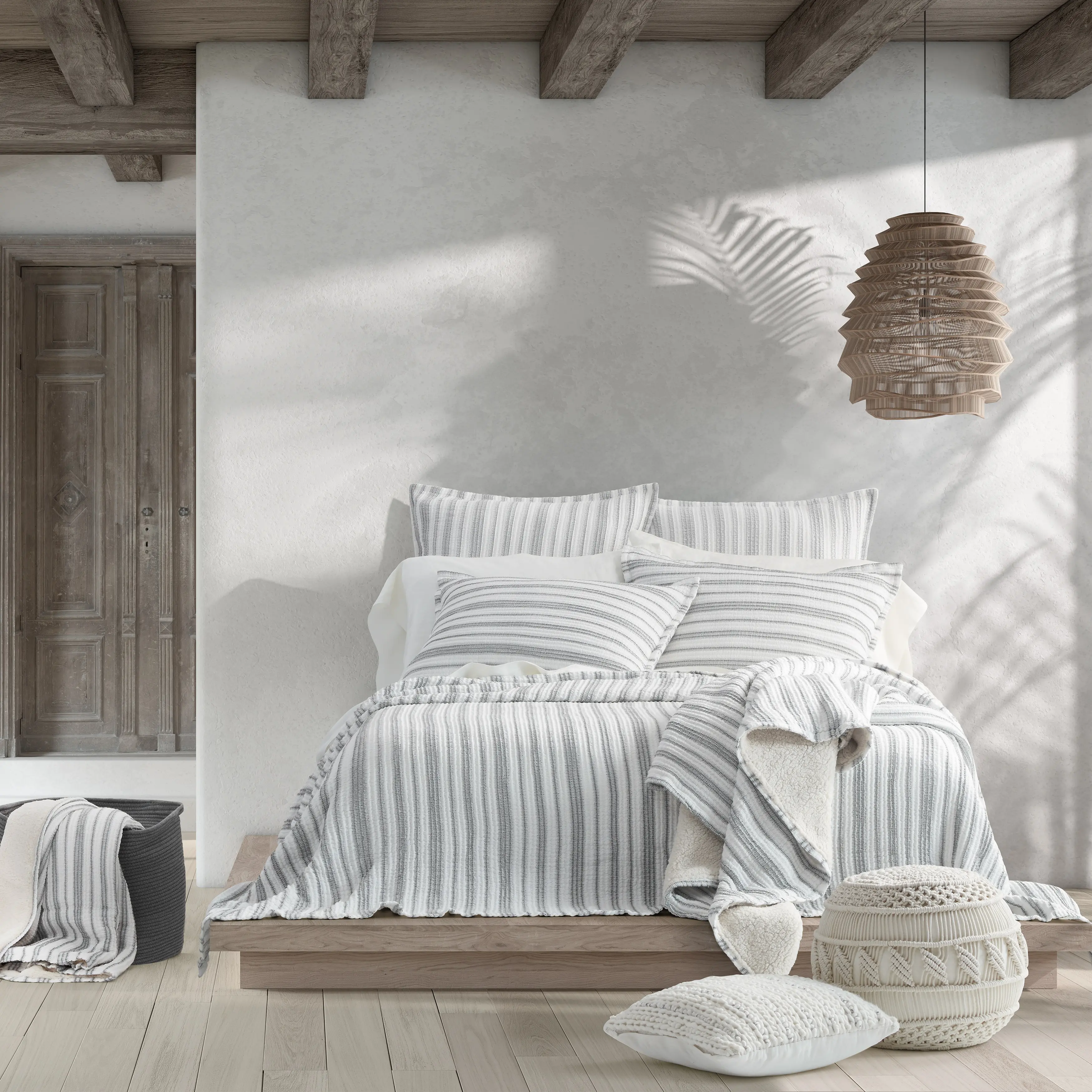 J. Queen Modern Coachella White Throw-3