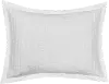 J. Queen Modern Brentwood White Standard Pillow Sham