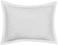 J. Queen Modern Brentwood White King Pillow Sham