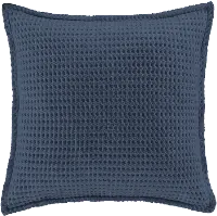 J. Queen Natural Pebble Beach Indigo Blue King Sham