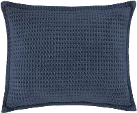 J. Queen Natural Pebble Beach Indigo Blue Standard Sham