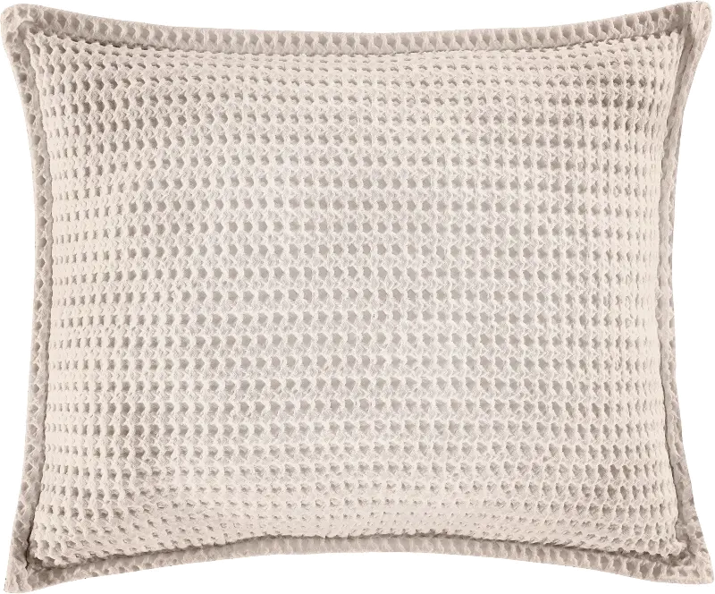 J. Queen Natural Pebble Beach Sand Standard Sham