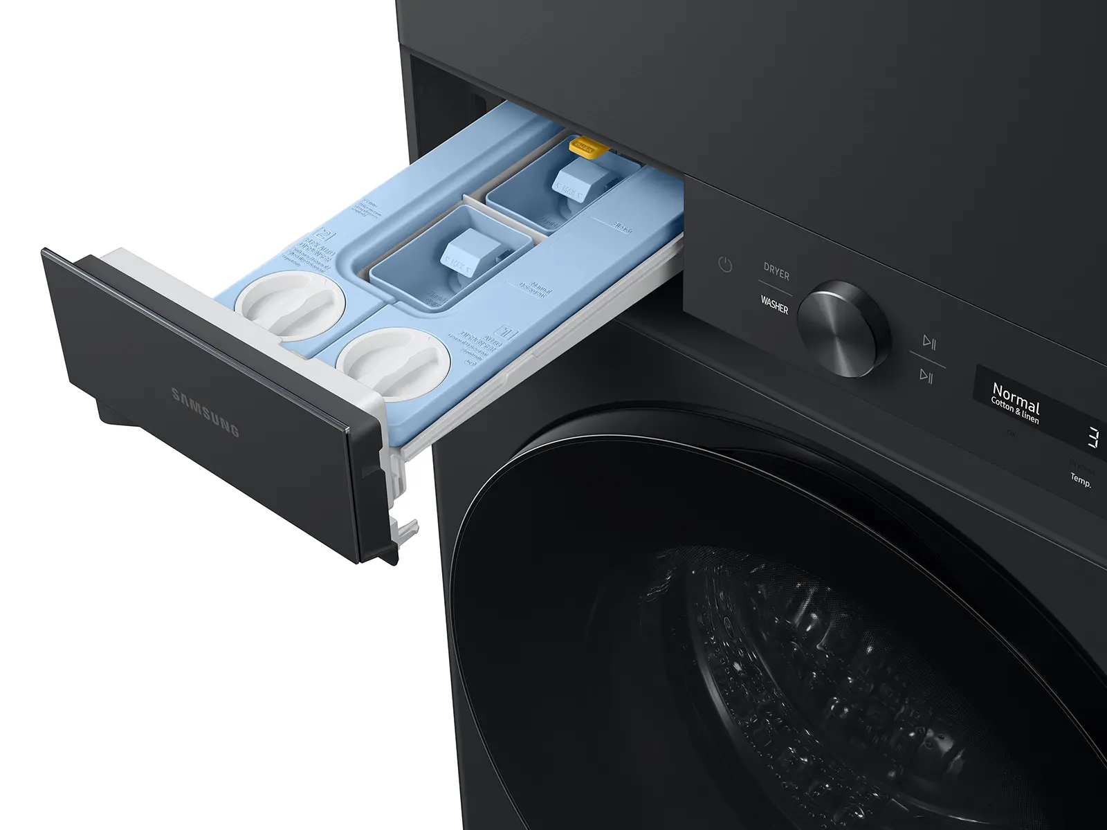 Samsung Electric Washer and Dryer AI Laundry Hub™ - Brushed Black-10