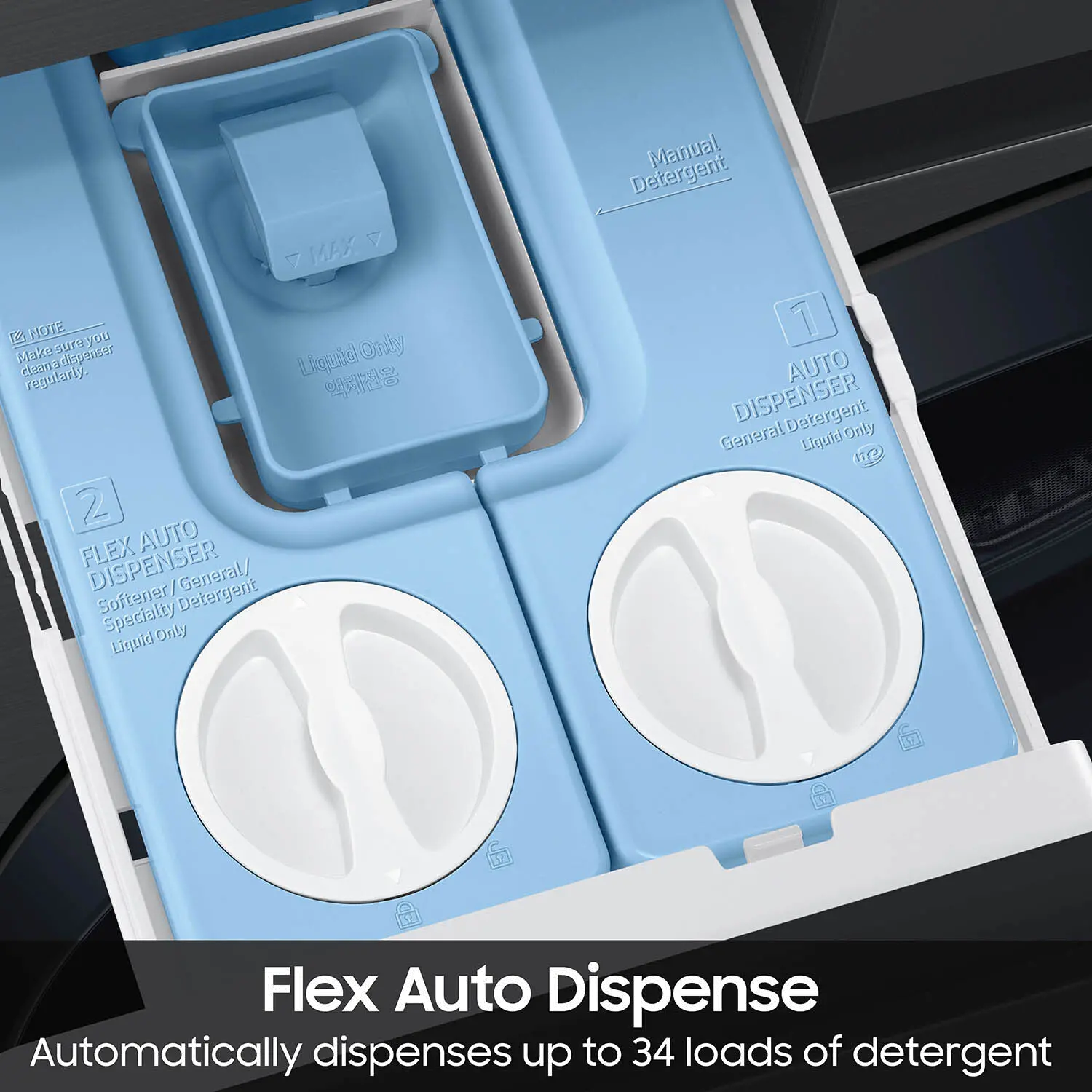 Samsung Gas Washer and Dryer AI Laundry Hub™ - Brushed Black-5