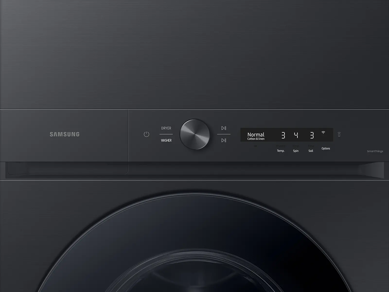 Samsung Gas Washer and Dryer AI Laundry Hub™ - Brushed Black-6